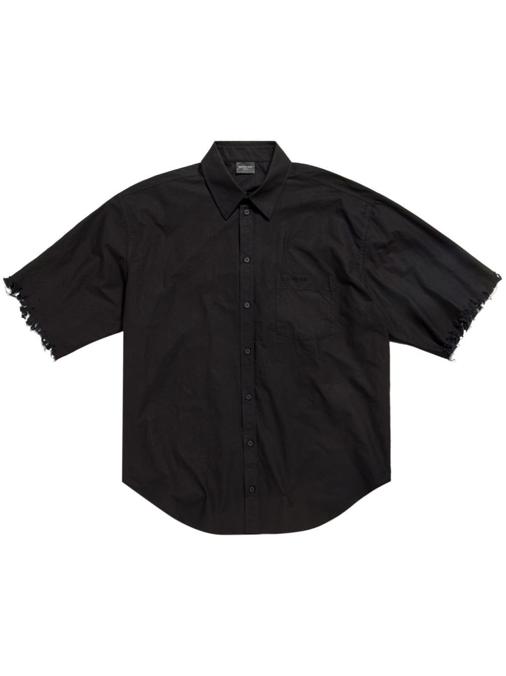 Balenciaga o1bcso1str0725 Shirt Large Fit in Black Size S / US 4 / IT 40 - 1 Thumbnail