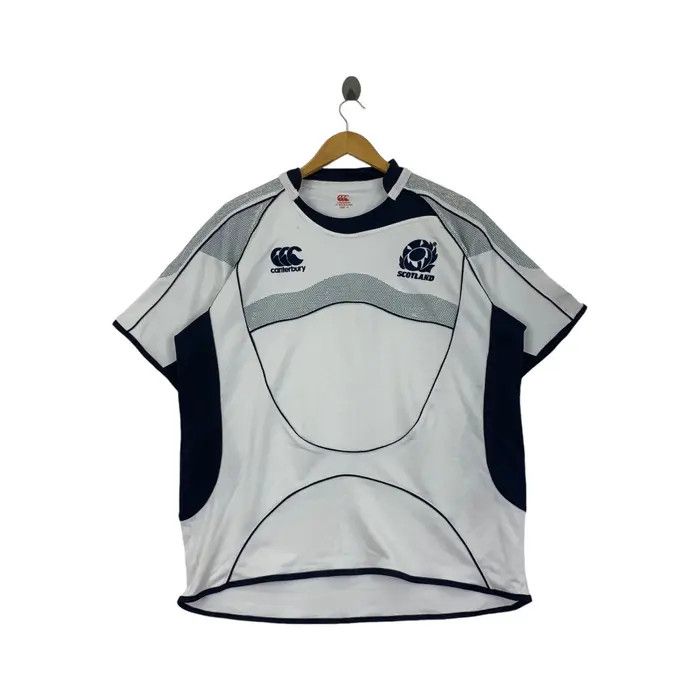 Canterbury of New Zealand Vintage CANTERBURY RUGBY SCOTLAND Team Jersey Tee Shirt Size US XL / EU 56 / 4 - 1 Thumbnail