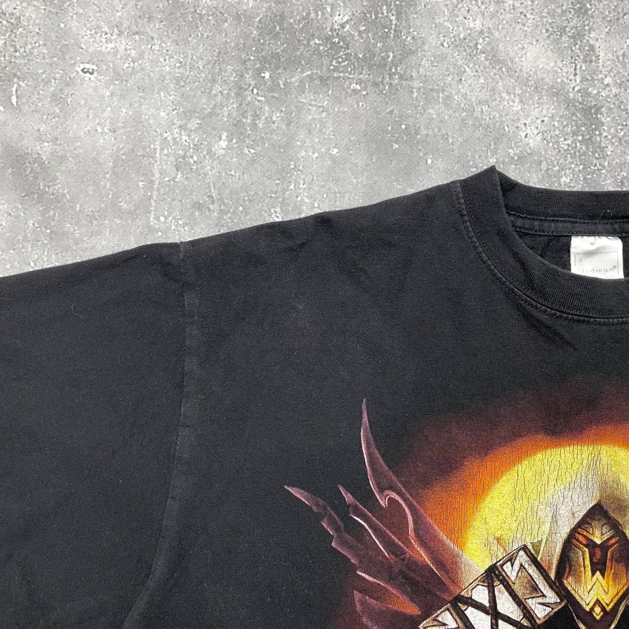 Band Tees Hammerfall 'Hammer Of Dawn' Promo Album T Shirt Faded Black Size US L / EU 52-54 / 3 - 7 Thumbnail