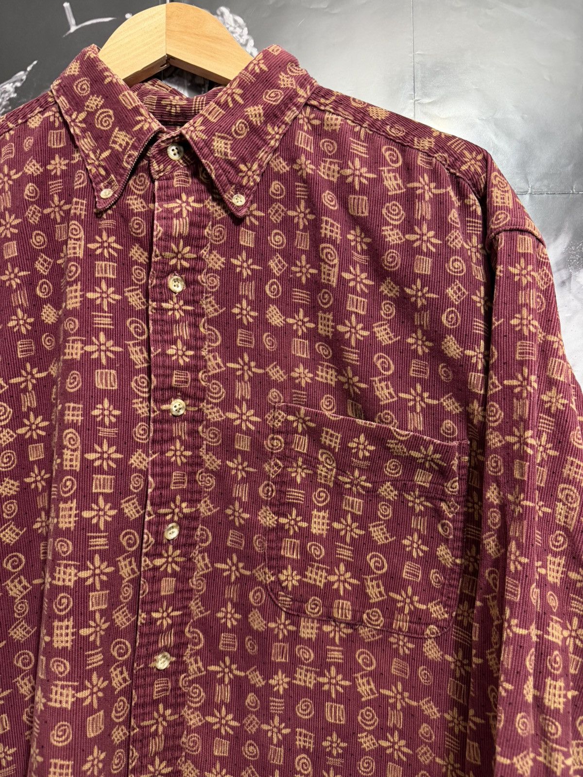 L.L. Bean LL BEAN CORDUROY BUTTON UP T SHIRT 1980’s Size US M / EU 48-50 / 2 - 4 Thumbnail