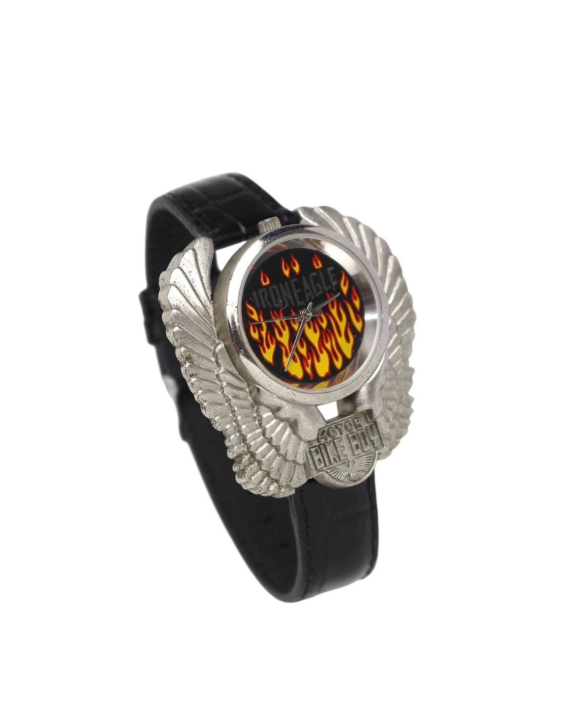 Japanese Brand 1990S IRON EAGLE FLAME DIAL BIKER WATCH Size ONE SIZE - 2 Thumbnail