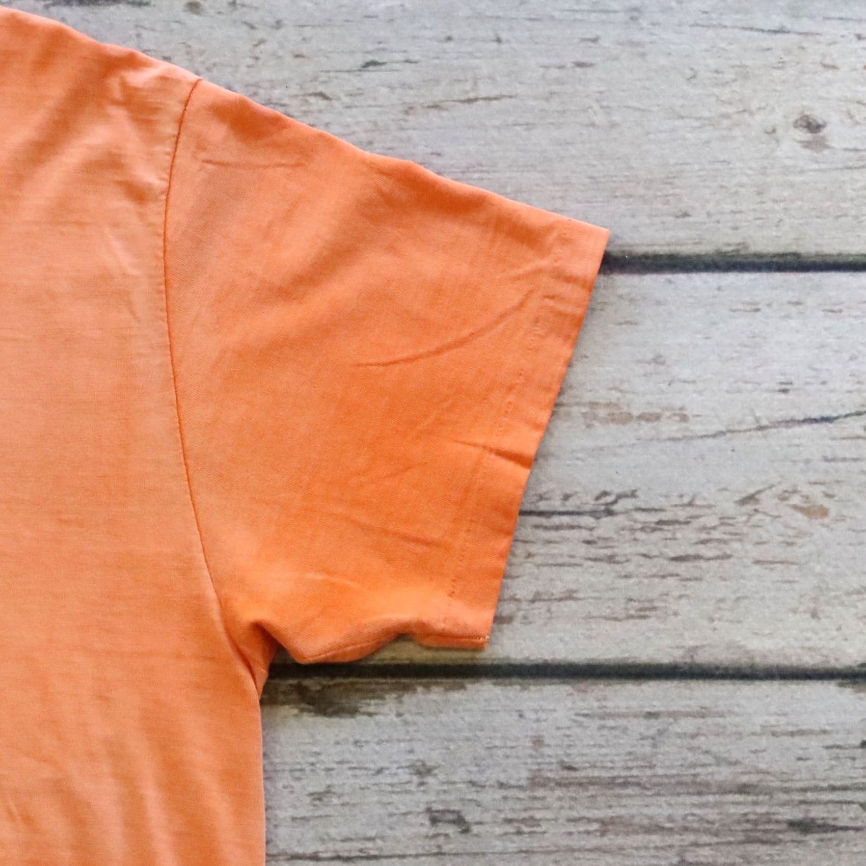 Hanes VINTAGE Hanes T-Shirt XL Orange San Jose is the Mile Motorcycle Made in USA 70s Mens Shirt Size US XL / EU 56 / 4 - 5 Thumbnail