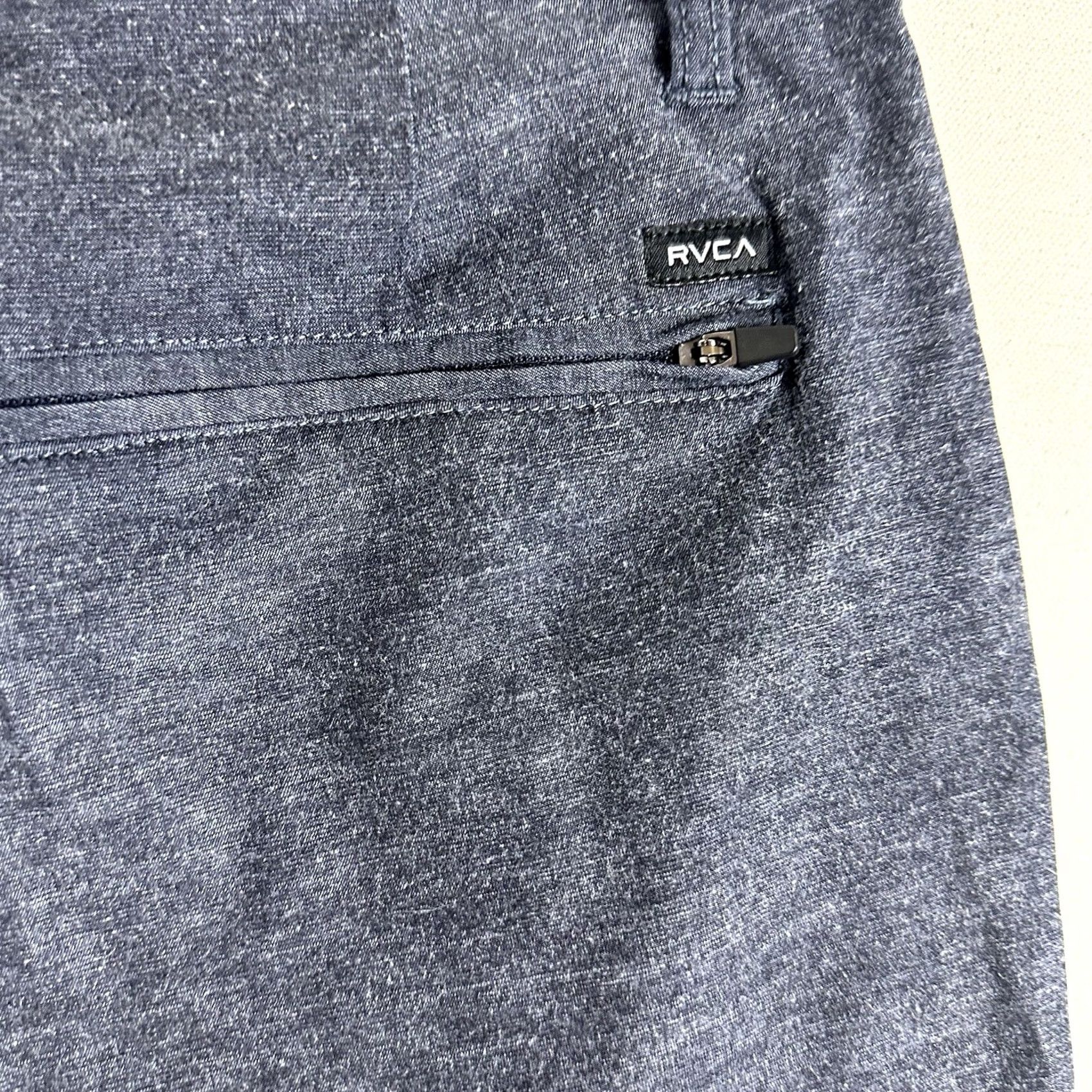 RVCA RVCA Shorts Mens 29 Gray Dual Purpose Chino Hybrid Trunks Flat Front Performance Bermuda Outdoor Pockets Mens Size US 29 - 6 Thumbnail