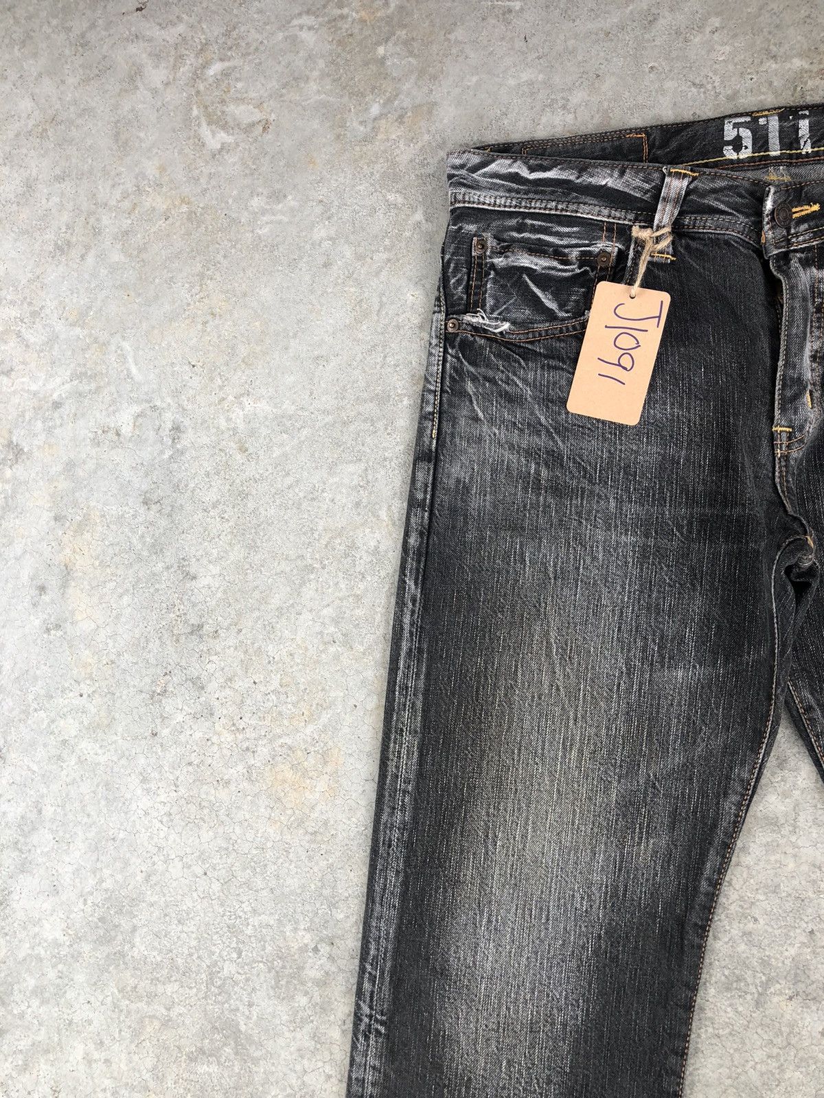 Edwin Japanese Edwin Flared Jeans Distressed Jeans 511 Size US 33 - 4 Thumbnail