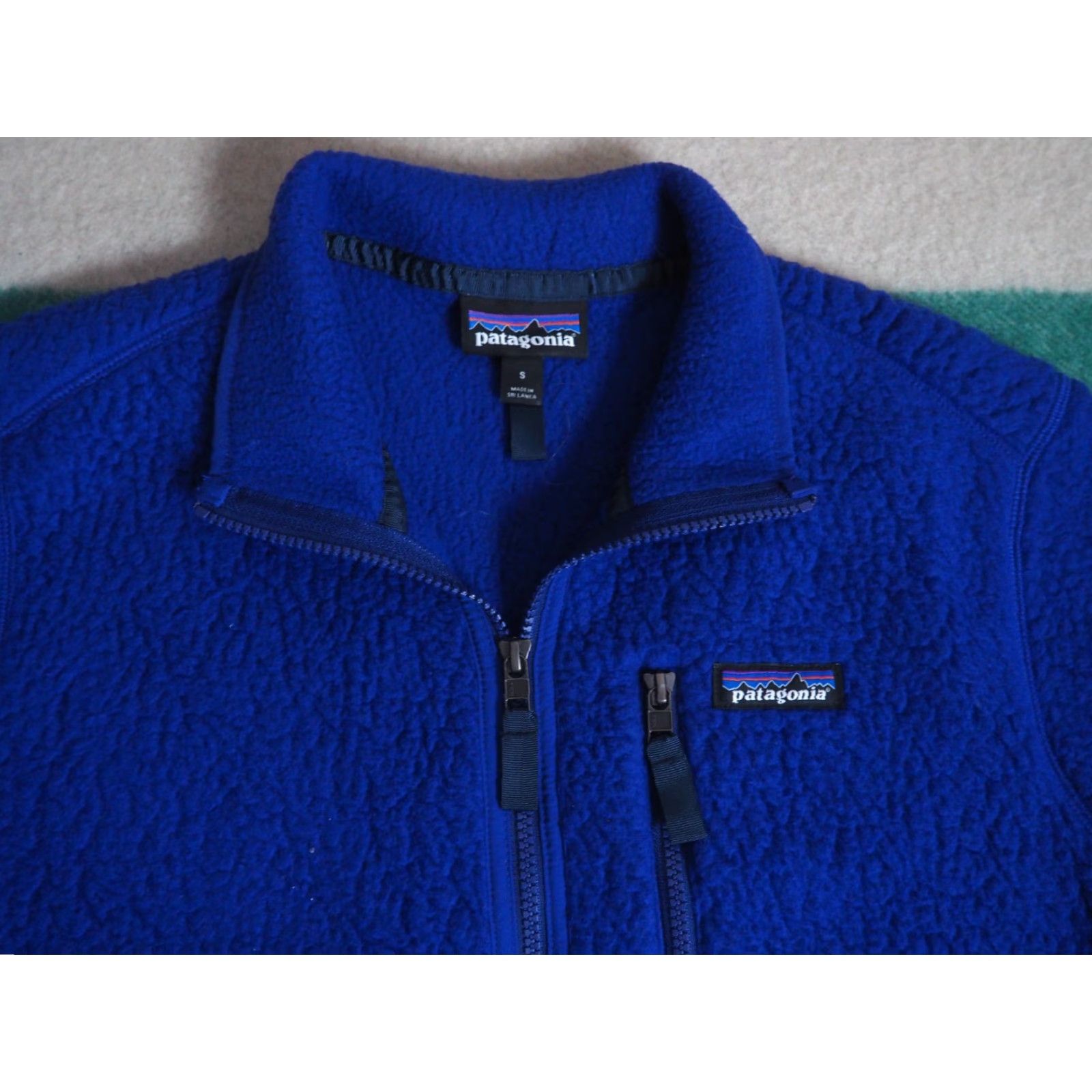 Patagonia Patagonia Jacket Outdoor Fleece 1/2 Zip Logo Mens S Blue 20" Pit to Pit 26.5" Length Size US S / EU 44-46 / 1 - 3 Thumbnail