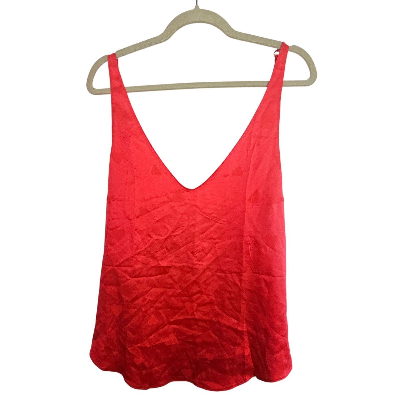 Victoria's Secret Victorias Secret Womens Heart Print Camisole Tank Sz L Sexy Size M / US 6-8 / IT 42-44 - 1 Thumbnail