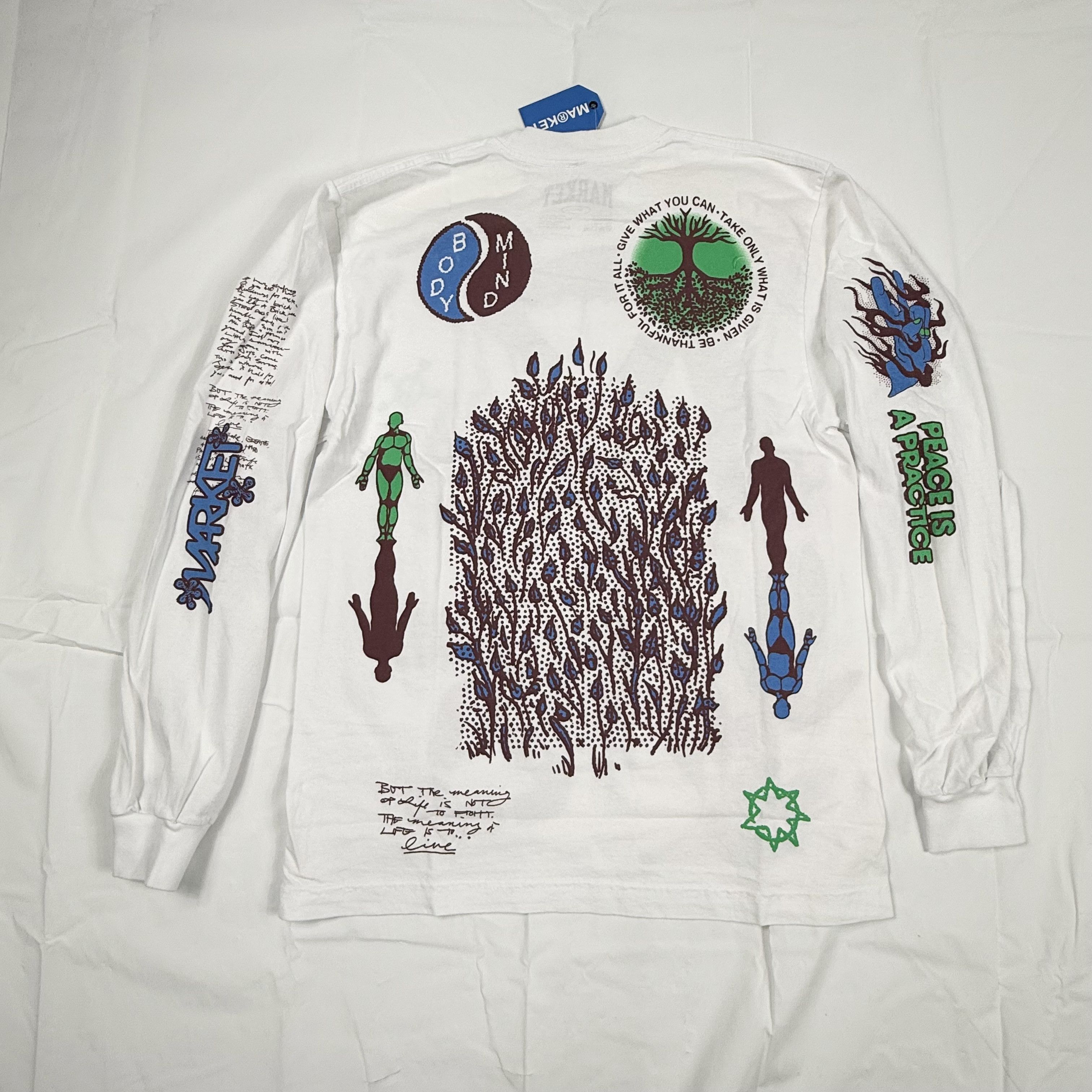 Market Market Peace Practice Long Sleeve T-Shirt Small NEW Size US S / EU 44-46 / 1 - 3 Thumbnail