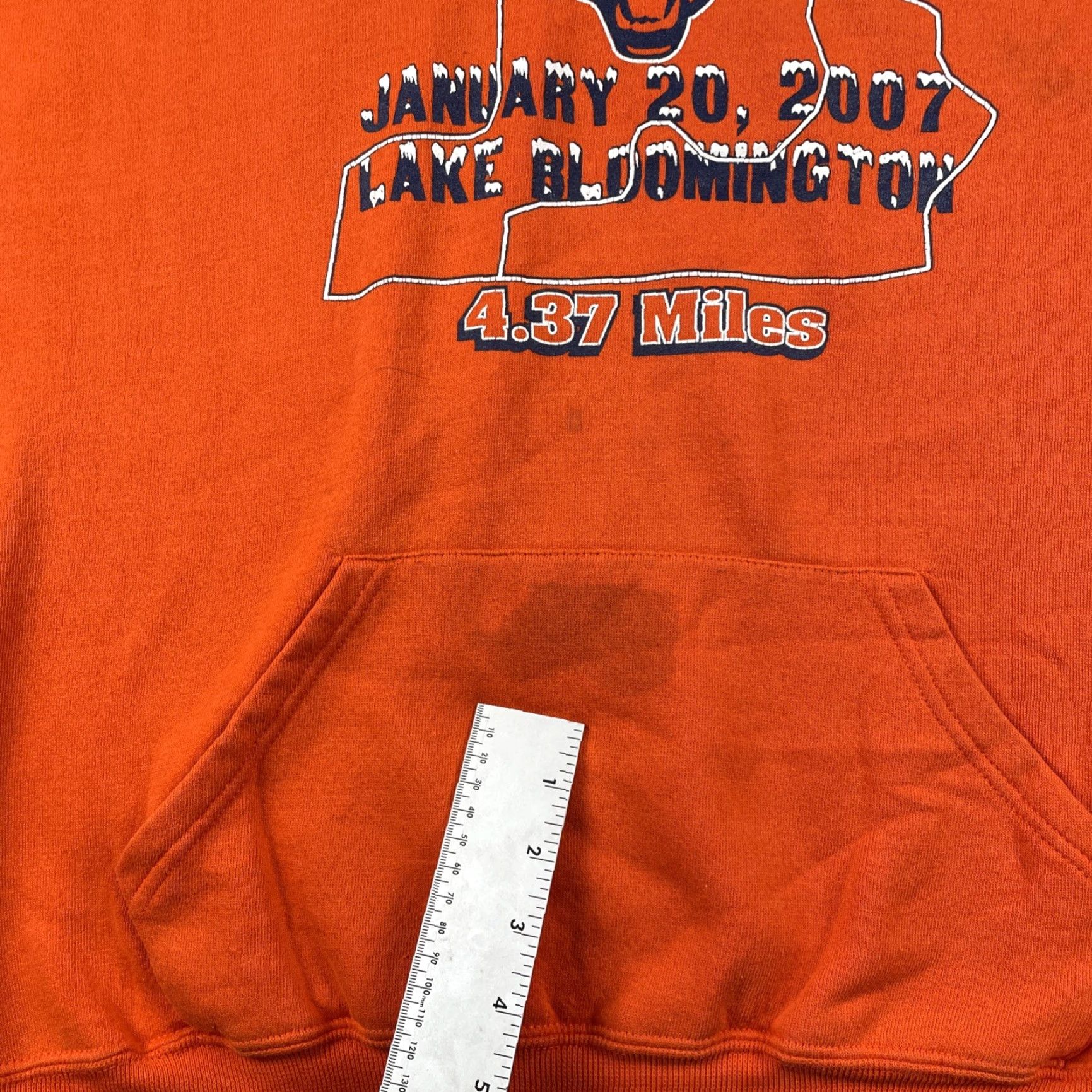 Vintage VINTAGE Chicago Bears Chilly Chili Lake Bloomington Run 2007 Russell Sweater 2XL Orange Size US XXL / EU 58 / 5 - 7 Thumbnail