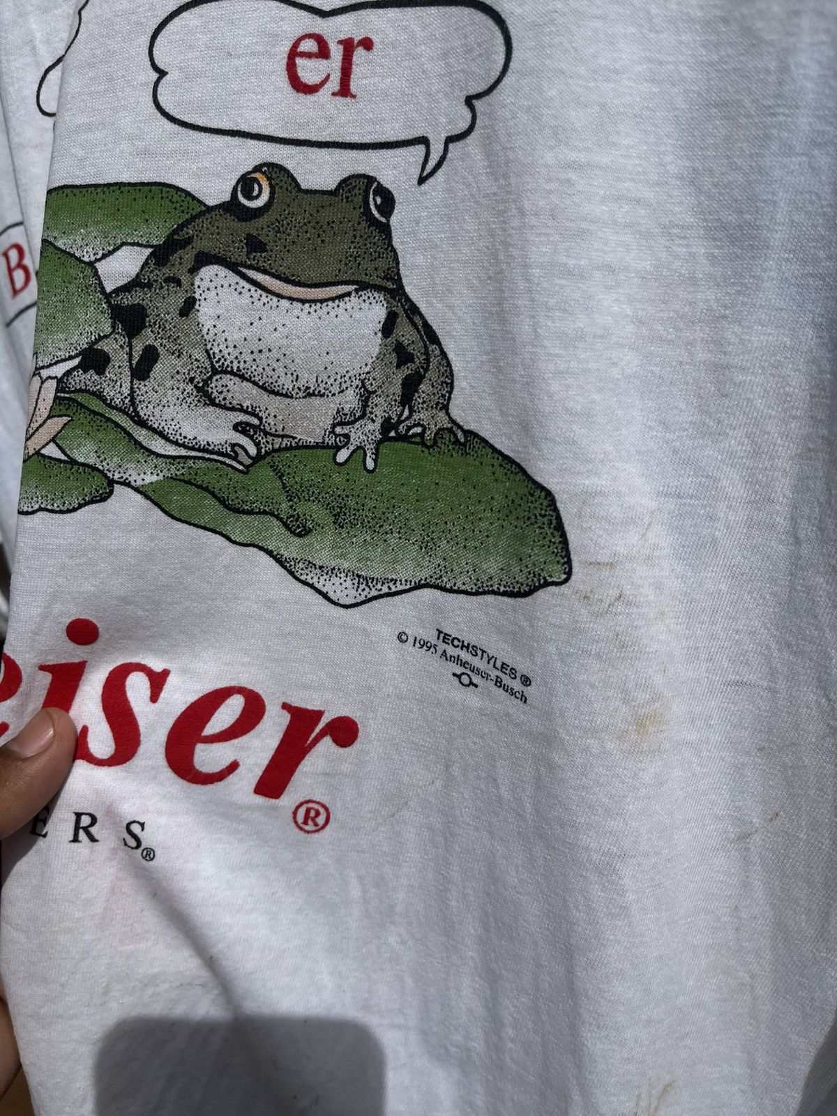 Vintage Thrashed budweiser Distressed Size US L / EU 52-54 / 3 - 3 Thumbnail