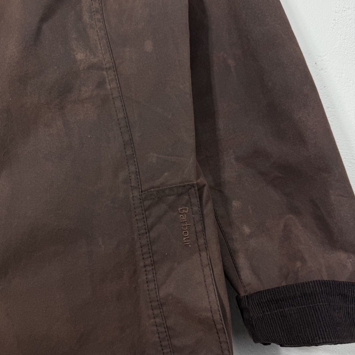 Barbour Vintage Barbour Waxed Trench Coat Jacket Size XS / US 0-2 / IT 36-38 - 2 Thumbnail