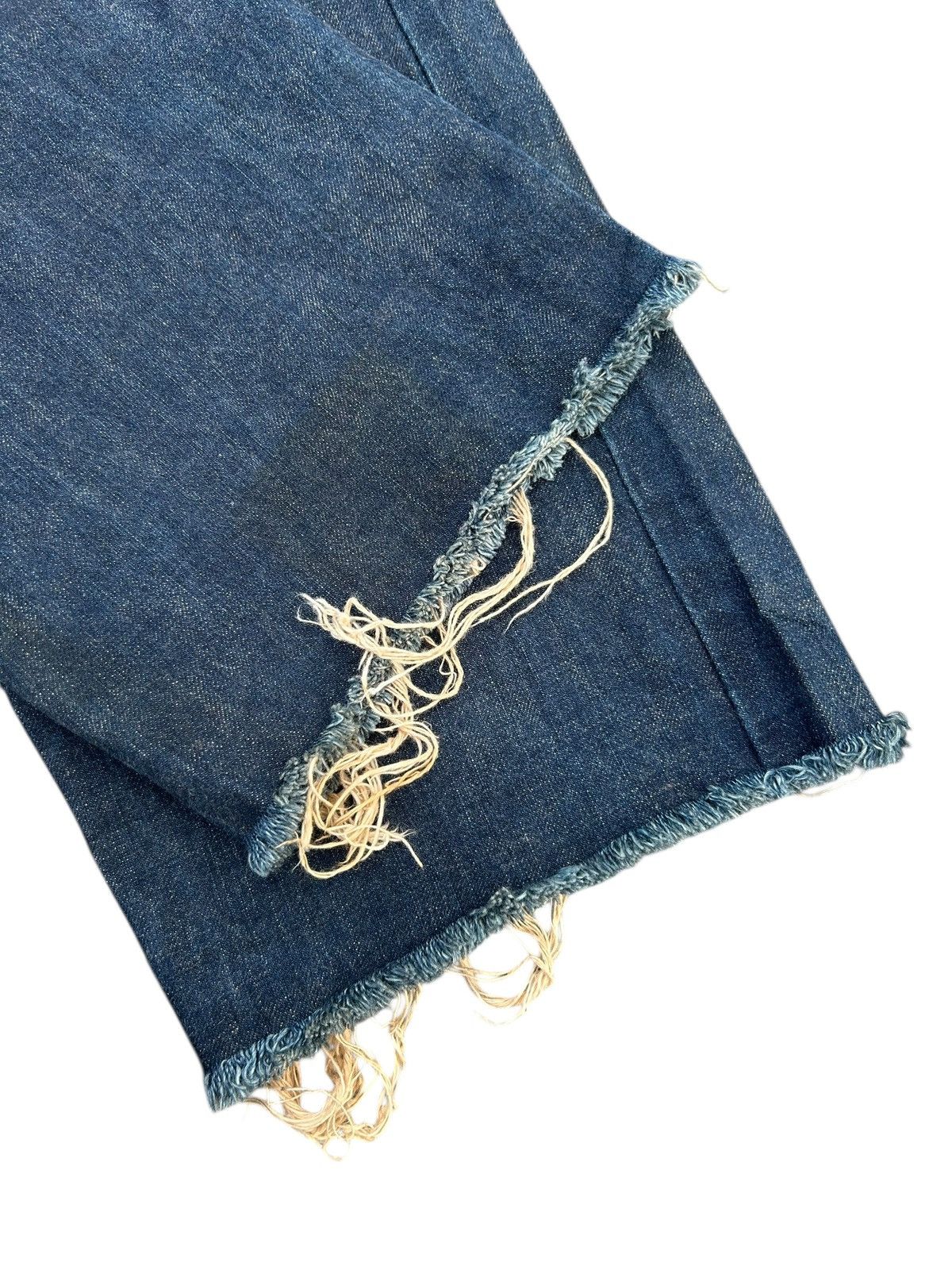 Kapital Vintage Edwin Selvedge Baggy Distressed Short Denim Jeans Size US 29 - 10 Thumbnail