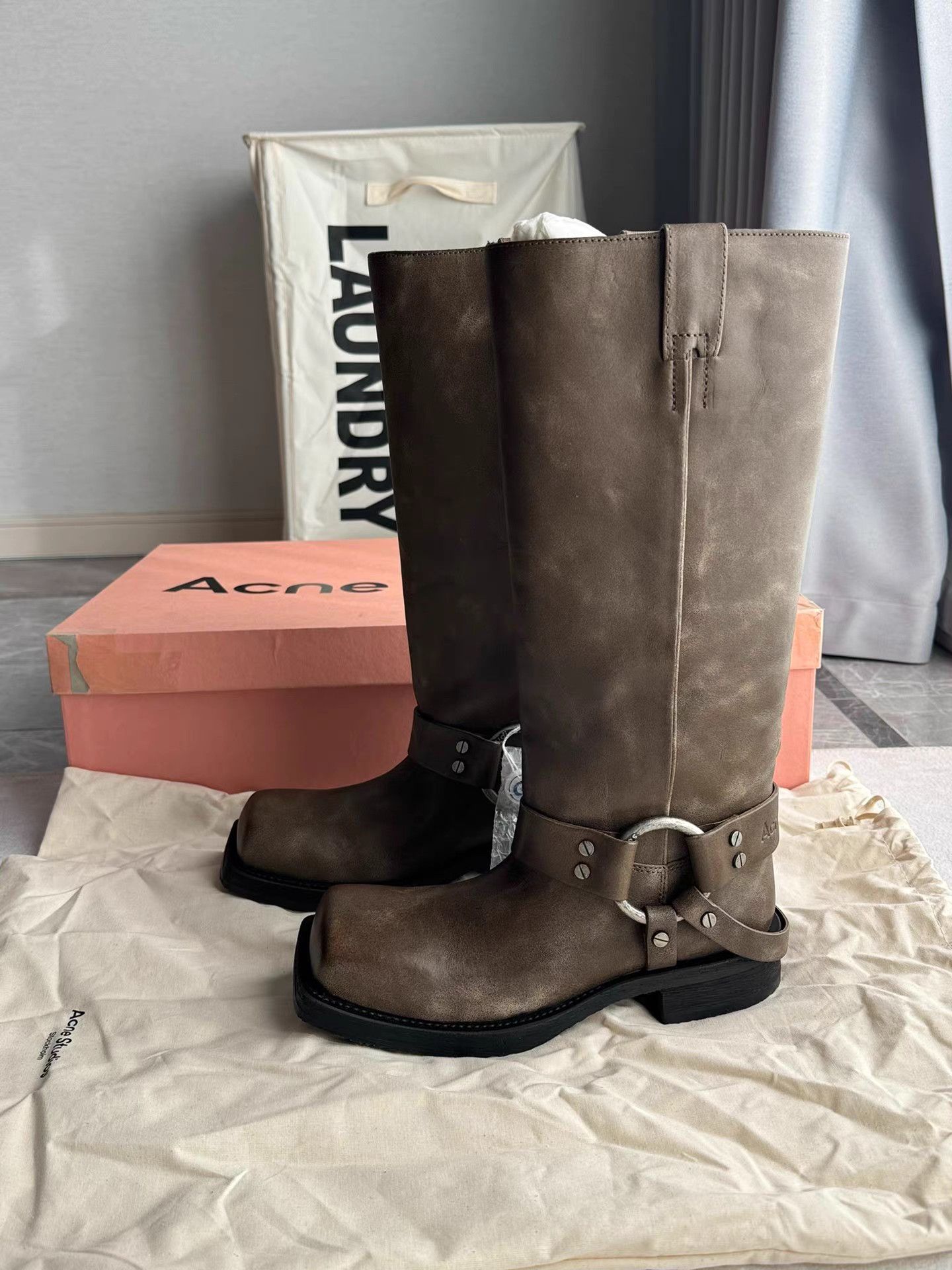 Acne Studios Acne Studios Tall Riding Boots K6 Size US 7 / IT 37 - 1 Thumbnail