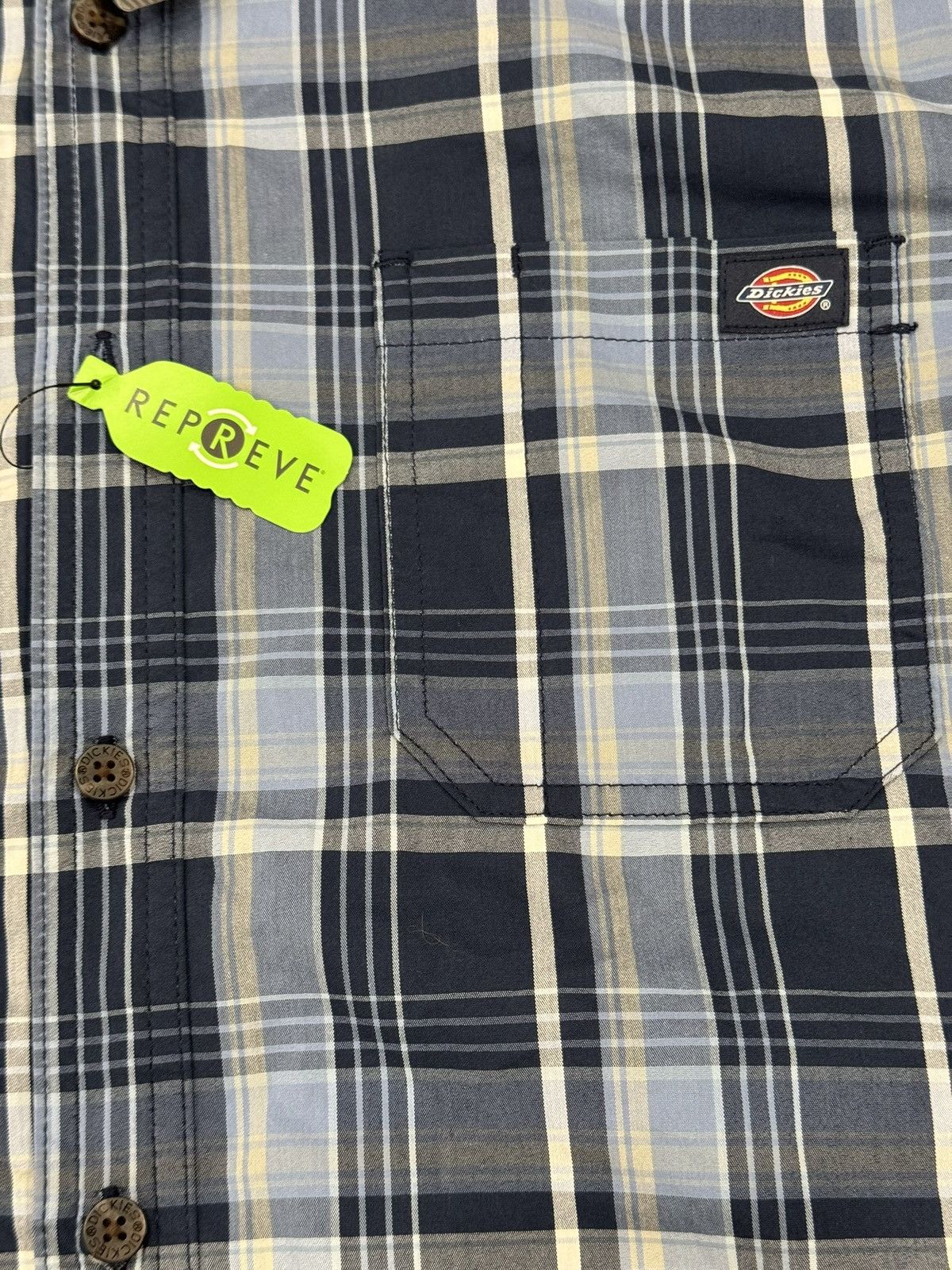Dickies Dickies Plaid Print Fit Flex S/S Button Down Work Shirt Size US L / EU 52-54 / 3 - 4 Thumbnail