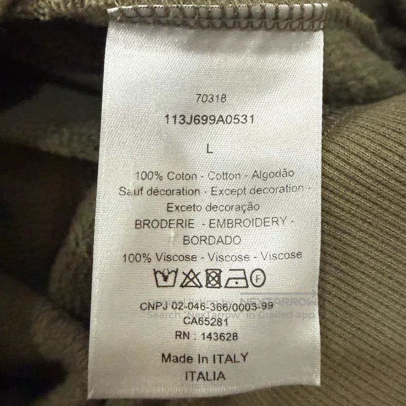 Dior Dior Embroidered Logo Olive Green Casual Sweatshirt Size US L / EU 52-54 / 3 - 4 Thumbnail