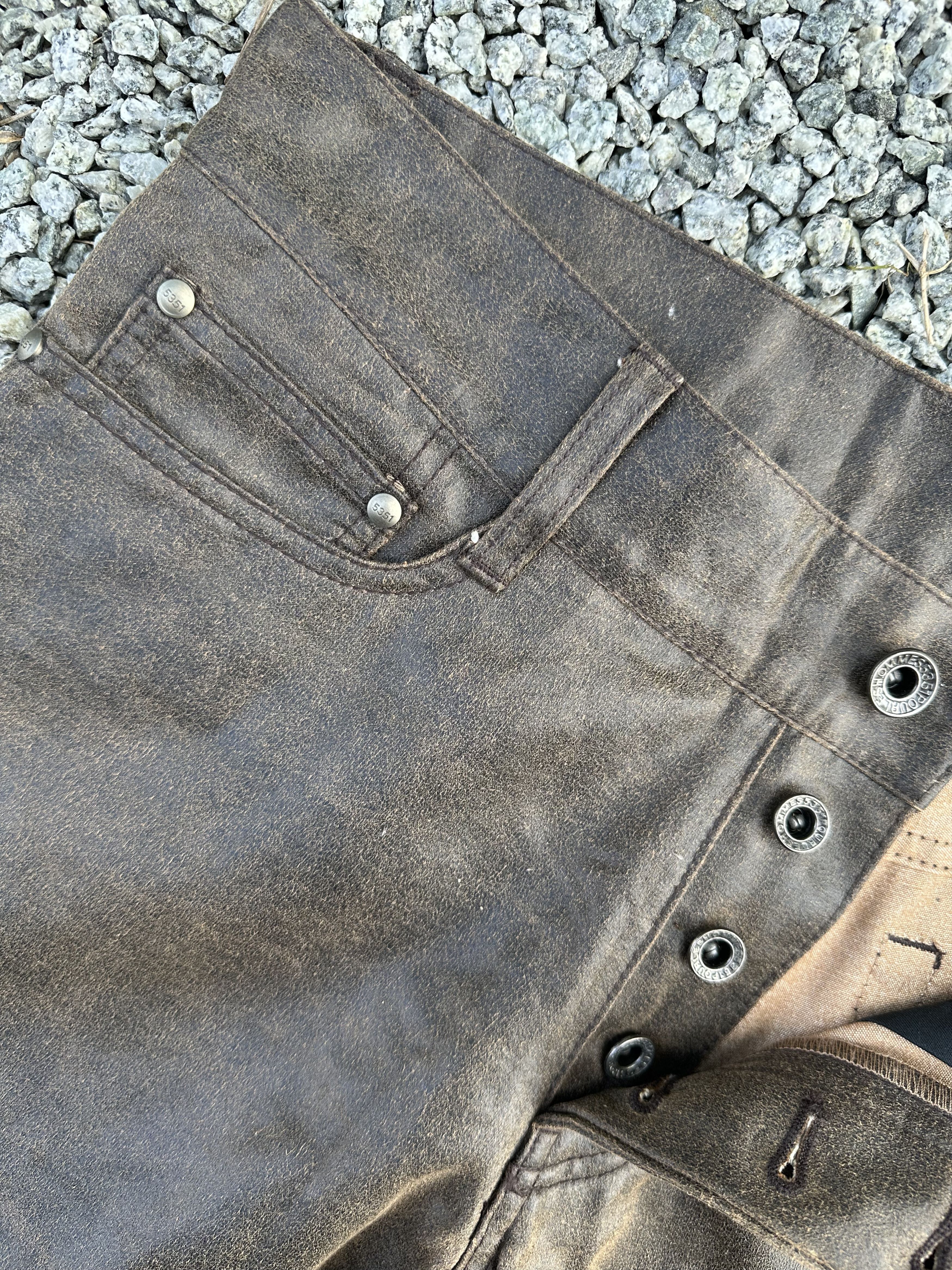 5351 POUR LES HOMMES Rare!! Japanese Brand 5351 Pour Les Homme Glitter Wood Pants Size US 30 / EU 46 - 9 Thumbnail
