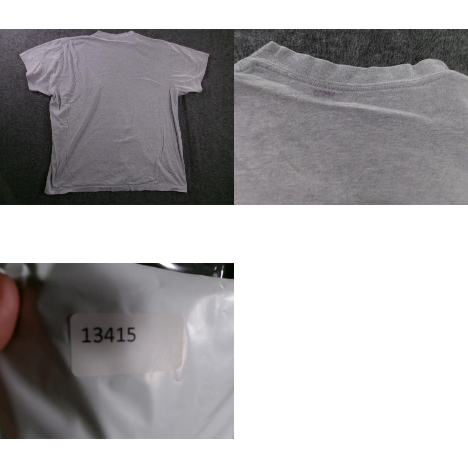 Lands' End Lands' End Shirt Mens Large Grey V Neck Short Sleeve Minimalist Casual Basic Size US L / EU 52-54 / 3 - 8 Thumbnail