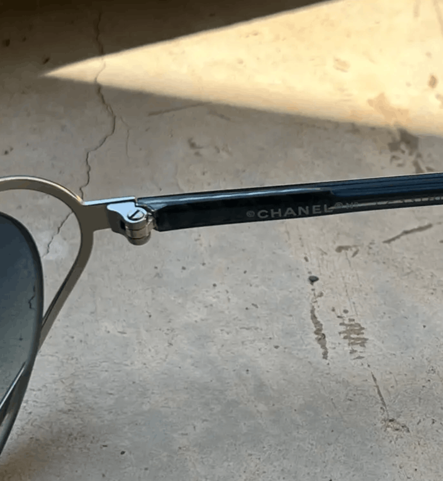 Chanel Chanel Sunglasses Rhinestone Logo Rimless Vintage Size ONE SIZE - 6 Thumbnail