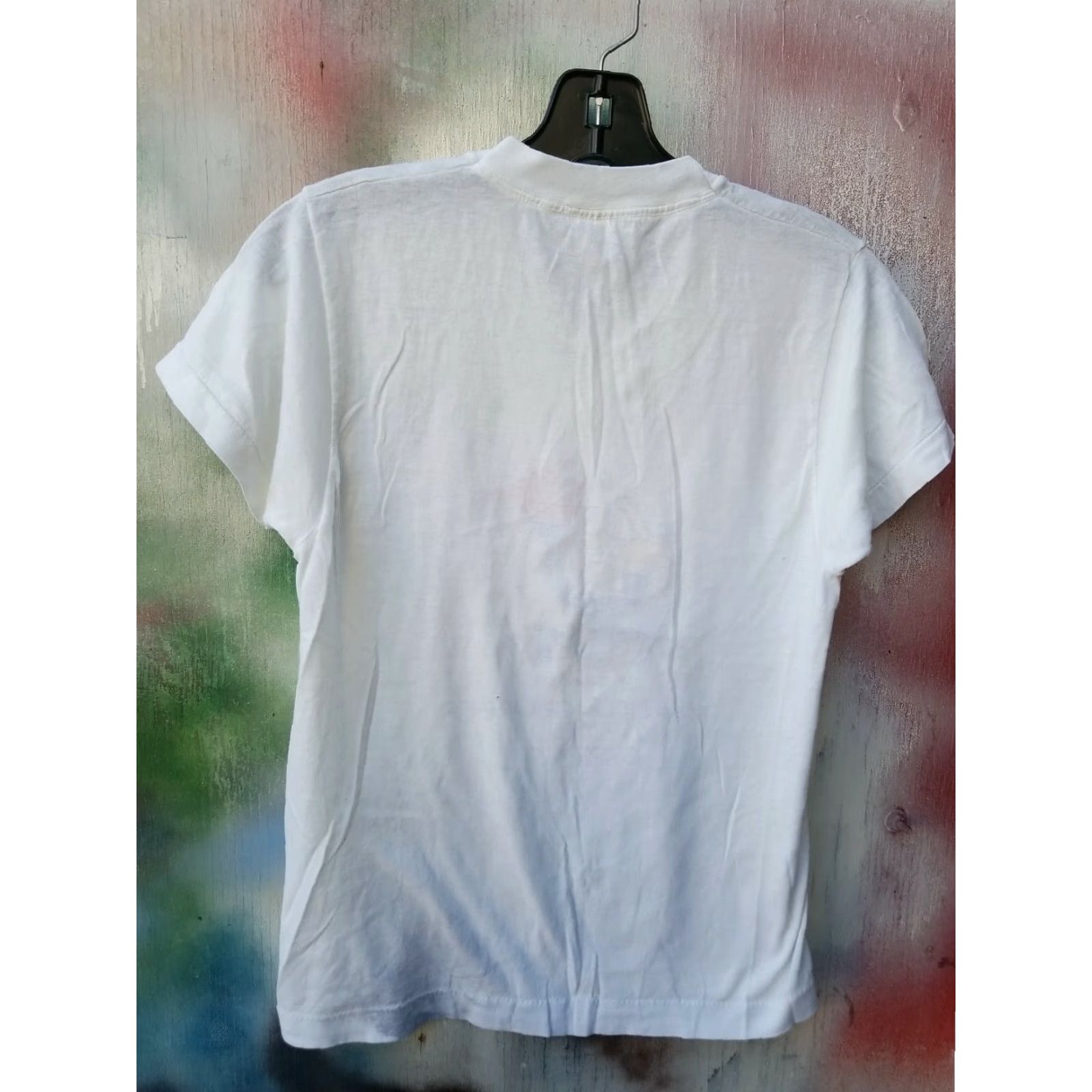 Vintage Keith Haring SCHNEIDER CHILDREN'S Hospital shirt 1980s White Cotton Graphic Tee S Men/Women? Size US S / EU 44-46 / 1 - 5 Thumbnail