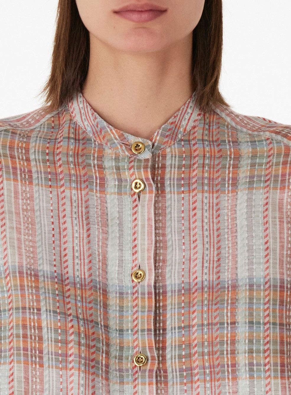 Loro Piana o1srvl11e0824 Anabel Stripe Mini Dress in Multicolor Size XL / US 12-14 / IT 48-50 - 8 Thumbnail