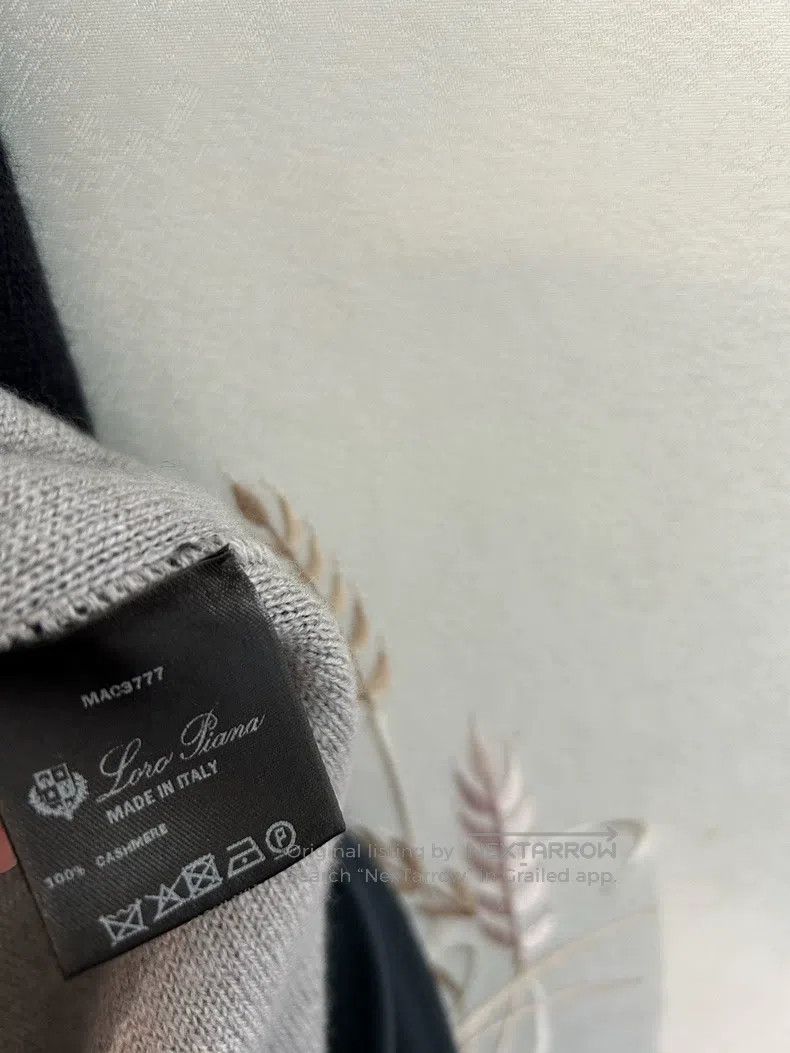 Loro Piana LORO PIANA Elegant deep gray double-sided cashmere knitted Size S / US 4 / IT 40 - 8 Thumbnail