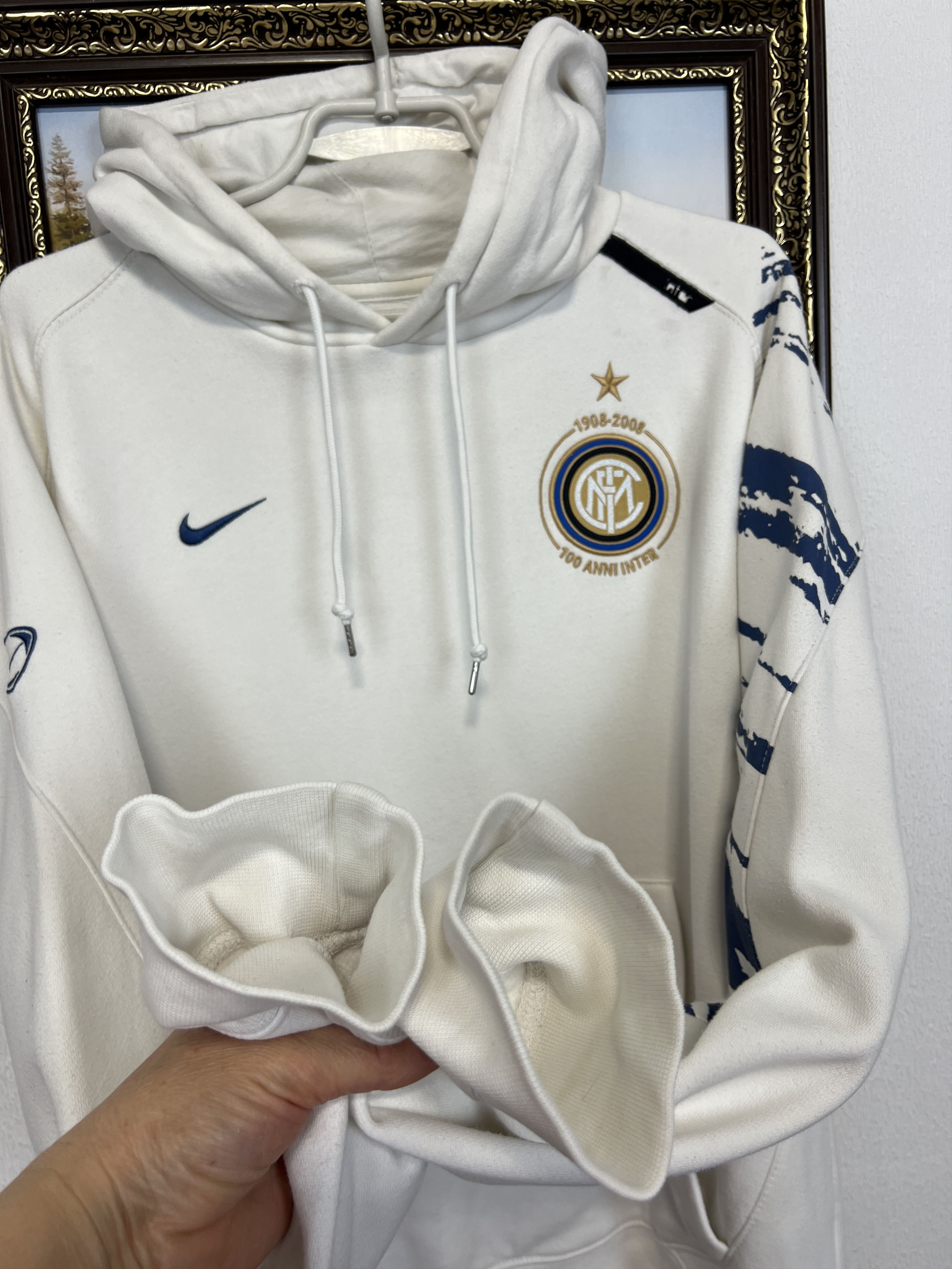 Nike Vintage Inter Milan Football Hoodie Soccer Jacket Maglia Size US L / EU 52-54 / 3 - 7 Thumbnail