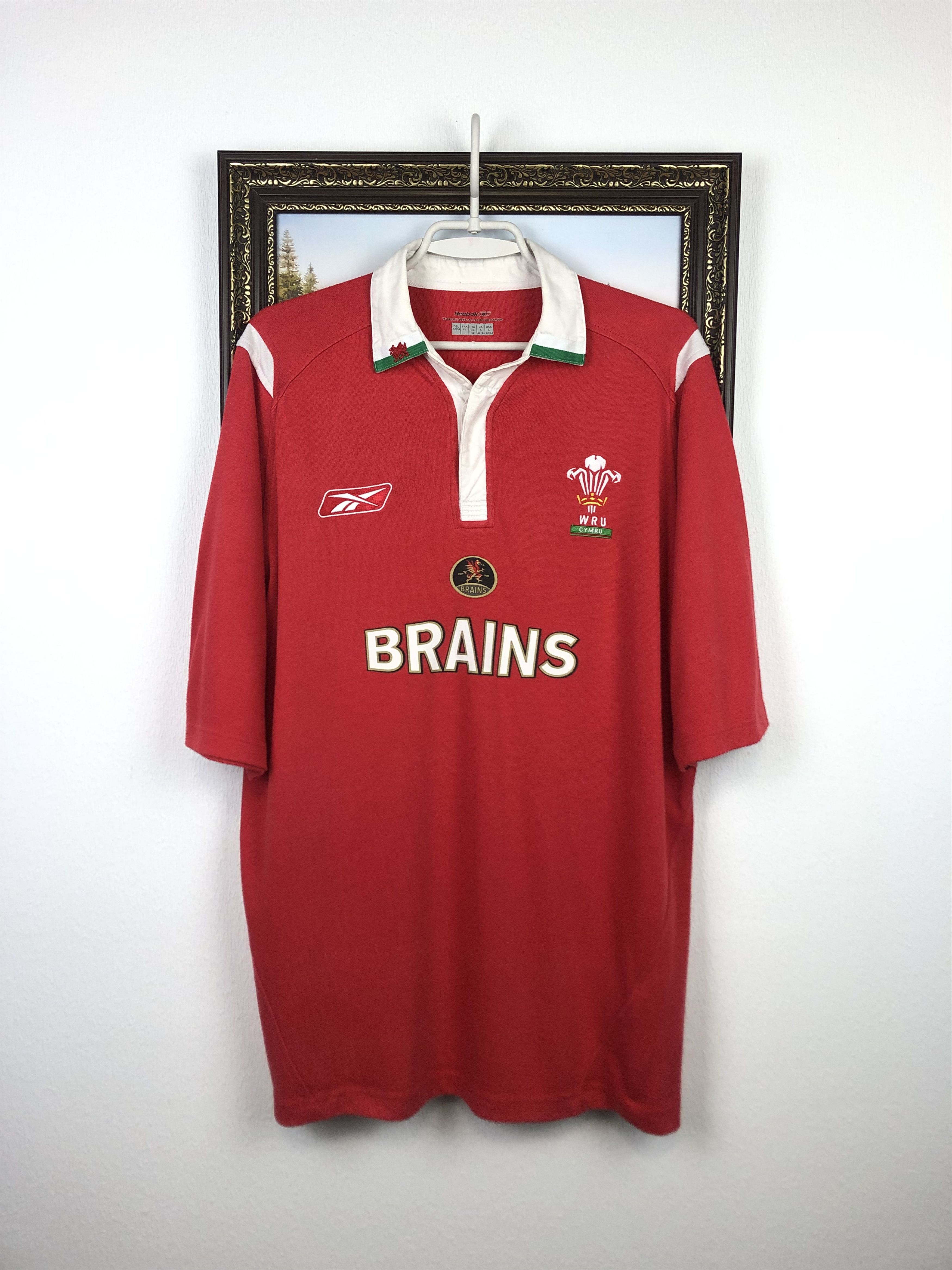 Reebok Vintage Reebok Wales Rugby Union Jersey Mens Shirt Trikot Size US XL / EU 56 / 4 - 1 Thumbnail