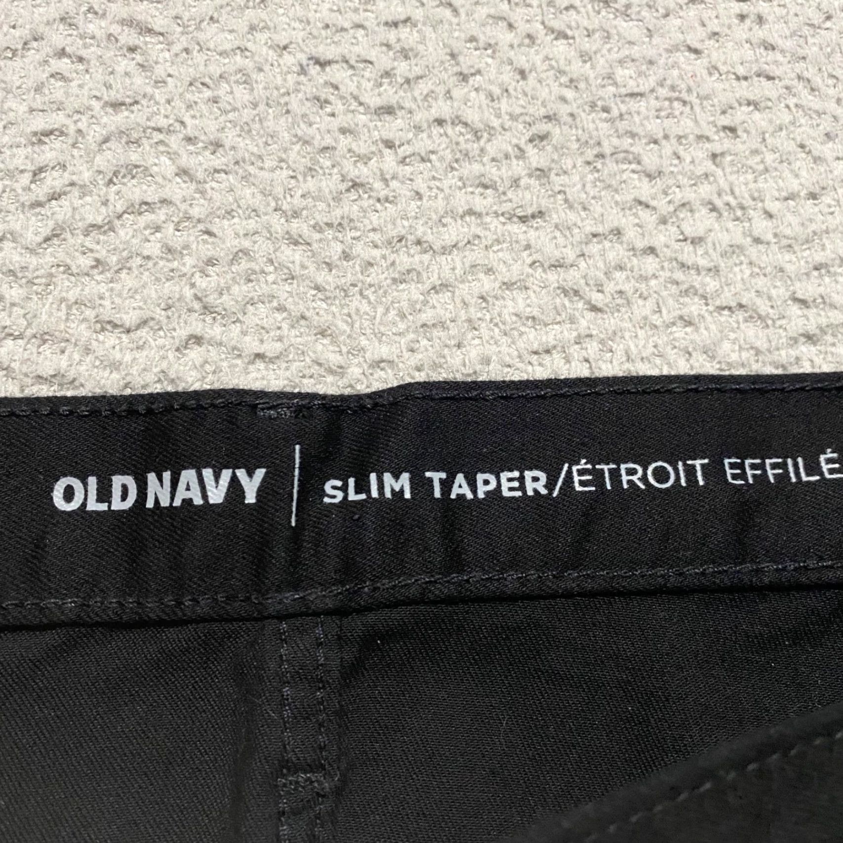 Old Navy Old Navy Mens Jeans Slim Dark Wash Black Denim 40x34 Mid Rise Stretch Tapered 5-Pocket Denim Size US 40 / EU 56 - 3 Thumbnail
