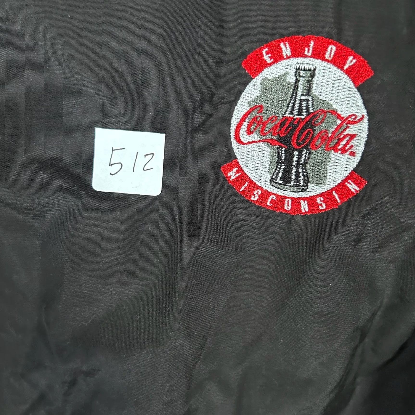 Vintage Charles River Coca-Cola Wisconsin Windbreaker Jacket M Mens Black Windbreaker Logo Embroidered Pullover Navy XD Size US M / EU 48-50 / 2 - 4 Thumbnail