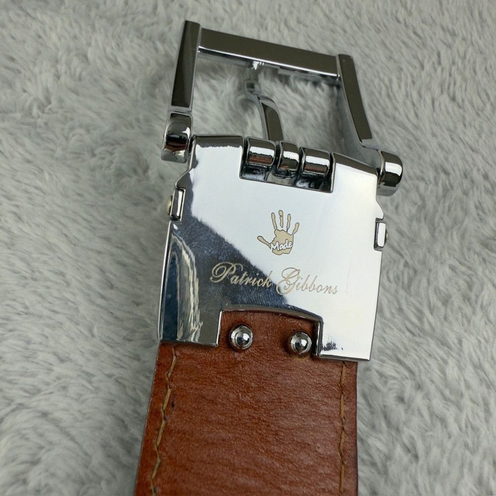 Other Patrick Gibbons Genuine Italian Carlfskin Leather Belt Men’ Size 40 - 2 Thumbnail