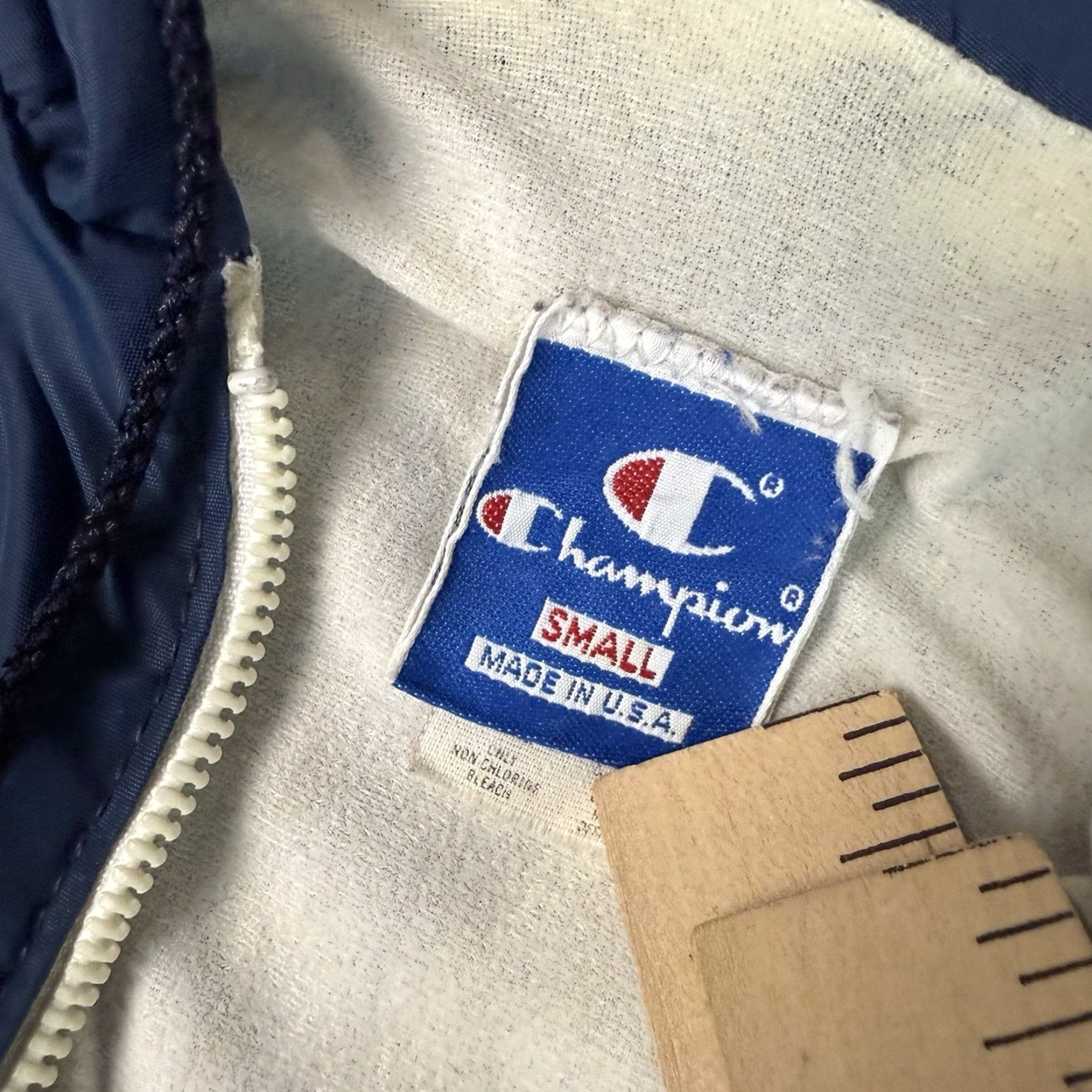 Champion VINTAGE Champion Jacket Adult Small Varsity St. Paul’s USA 80s Blue Nylon Zip Pockets Mens Size US S / EU 44-46 / 1 - 6 Thumbnail