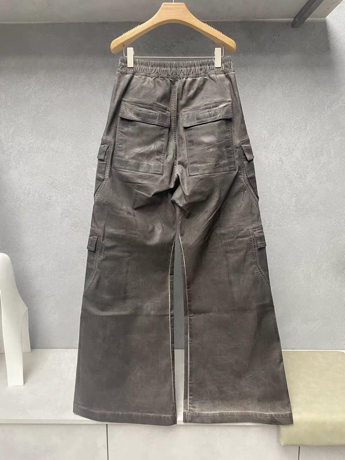 Rick Owens Drkshdw NEW | SS25 DOUBLE CARGO JUMBO BELAS WAXED SBW Size US 32 / EU 48 - 3 Thumbnail