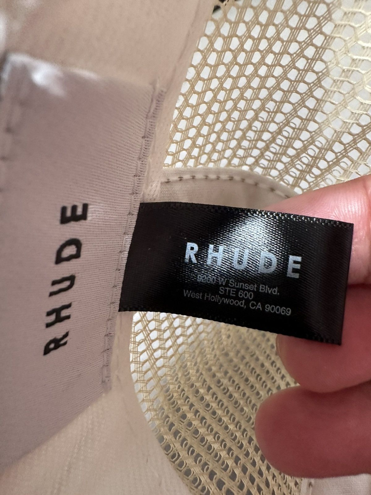 Rhude Rhude Diamond Trucker Hat Tan SnapBack Size ONE SIZE - 5 Thumbnail