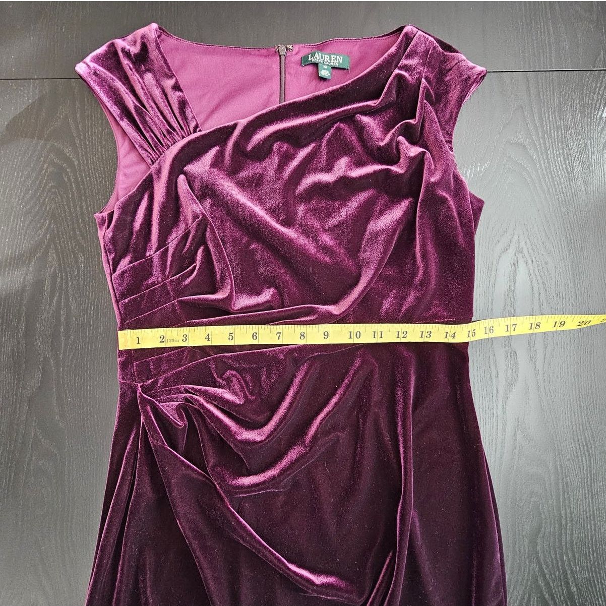 Lauren Ralph Lauren Lauren Ralph Lauren Velvet Sheath Midi Cocktail Dress 10 Size L / US 10 / IT 46 - 6 Thumbnail