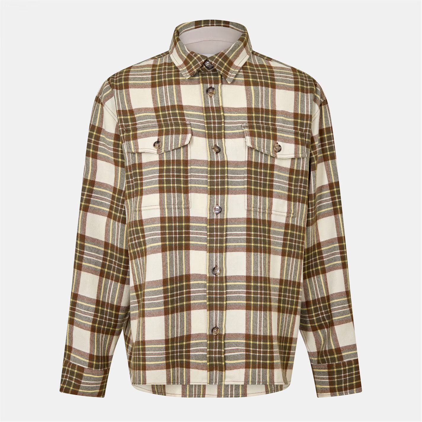 AMI o1g2r1mq0326 Check Overshirt in Multicolor Size US M / EU 48-50 / 2 - 1 Thumbnail