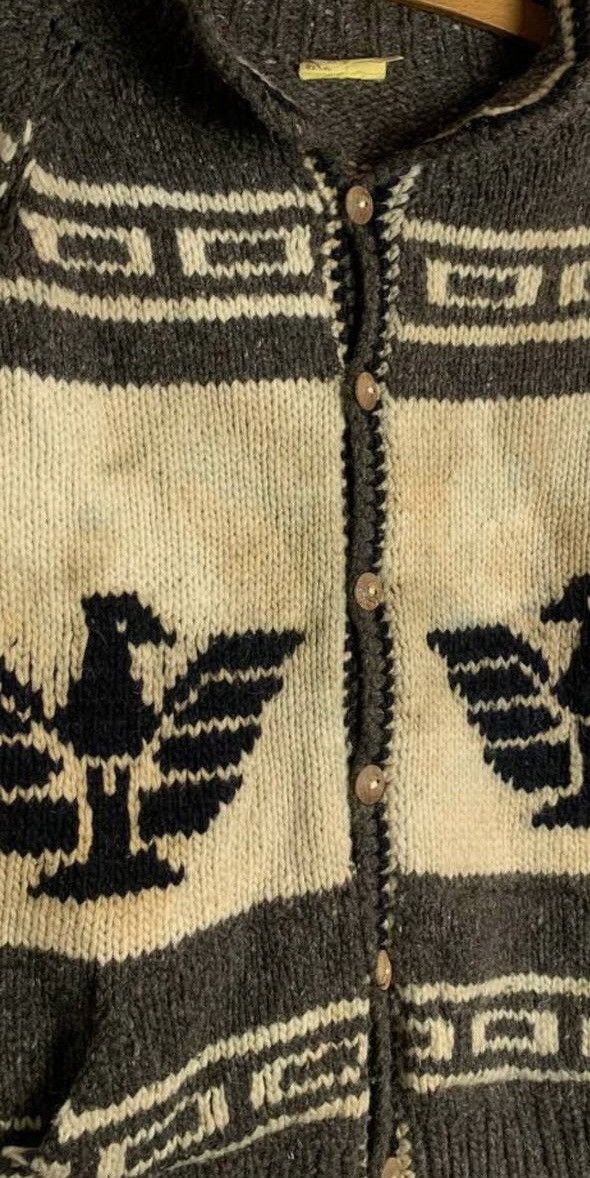 Vintage Pachamama rare aztec style wool sweater Size US L / EU 52-54 / 3 - 9 Thumbnail