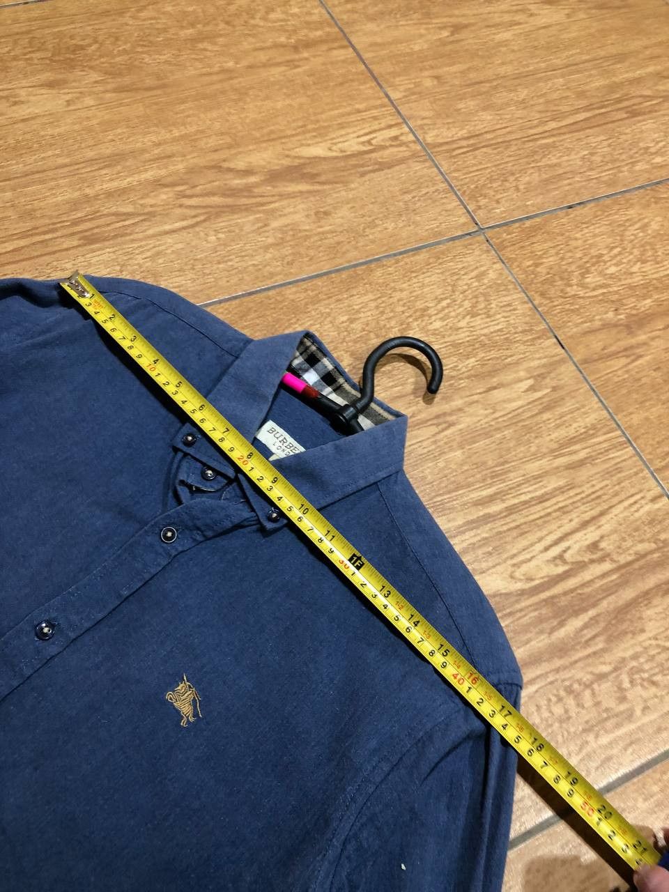Burberry Burberry Blue Embroidered Logo Shirt casual Size US M / EU 48-50 / 2 - 8 Thumbnail