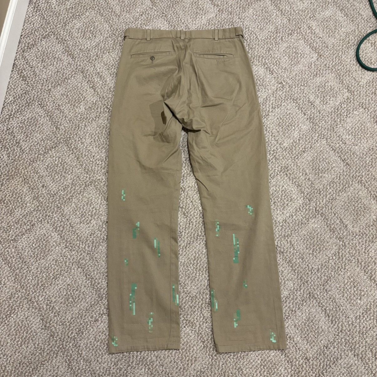 Comme des Garcons Homme Comme des Garçons FW2000 Pixelated Paint Chinos - 32 Size US 32 / EU 48 - 3 Thumbnail