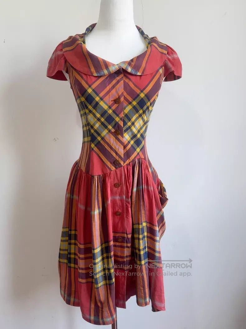 Vivienne Westwood Vivienne Westwood Colorful plaid shift dress Size S / US 4 / IT 40 - 3 Thumbnail