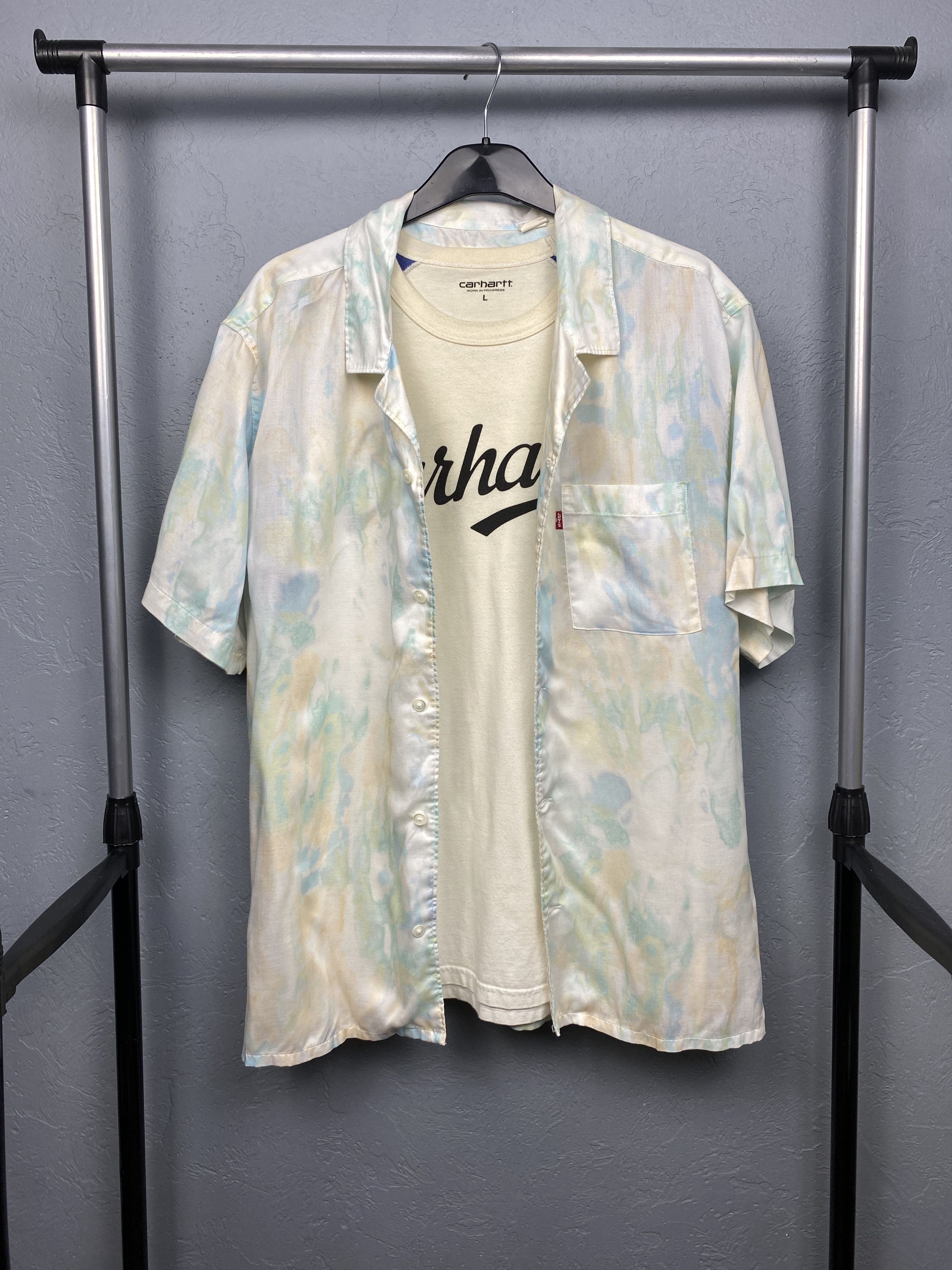 Levi's Levi's Mens Hawaiian Shirt Size US L / EU 52-54 / 3 - 1 Thumbnail