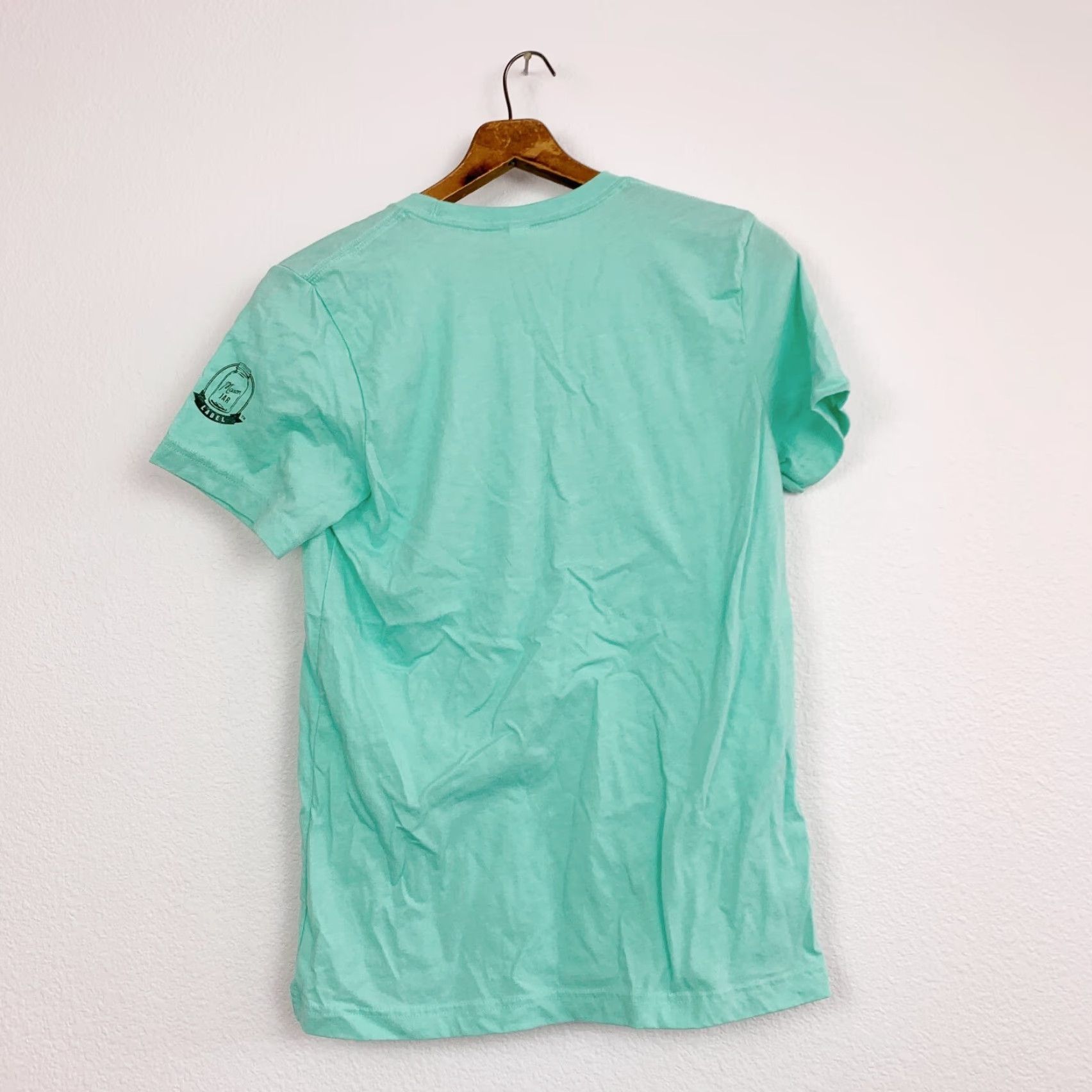 Vintage Bella Canvas Ideal Goods Vintage Mason Jar Label Green Short Sleeve T-Shirt M Women) Shirt Women M Green 90s Size M / US 6-8 / IT 42-44 - 3 Thumbnail