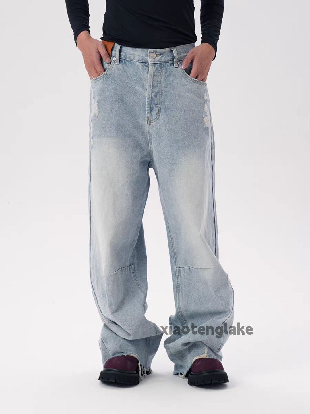 Jean zx undercover ourlegacy style wide Leg hiphop jeans Size US 30 / EU 46 - 3 Thumbnail