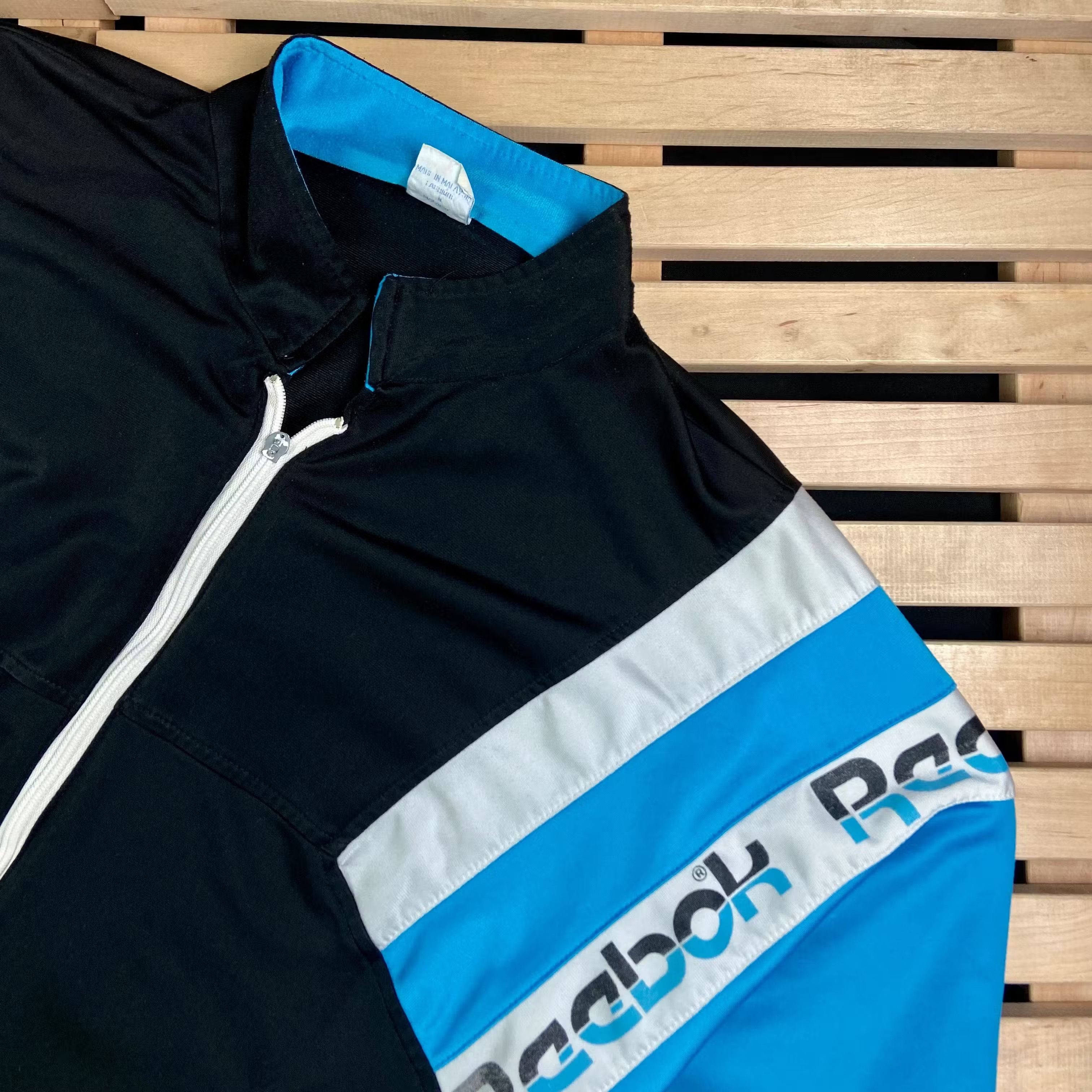 Reebok × Vintage Mens Bomber Jacket Reebok Vintage Size L Size US L / EU 52-54 / 3 - 2 Thumbnail