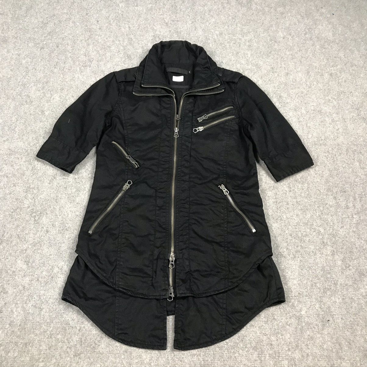 GOSTAR DE FUGA FUGA JAPAN DOUBLE ZIPPER PUNK SUPER BLACK JACKET Size US S / EU 44-46 / 1 - 2 Thumbnail