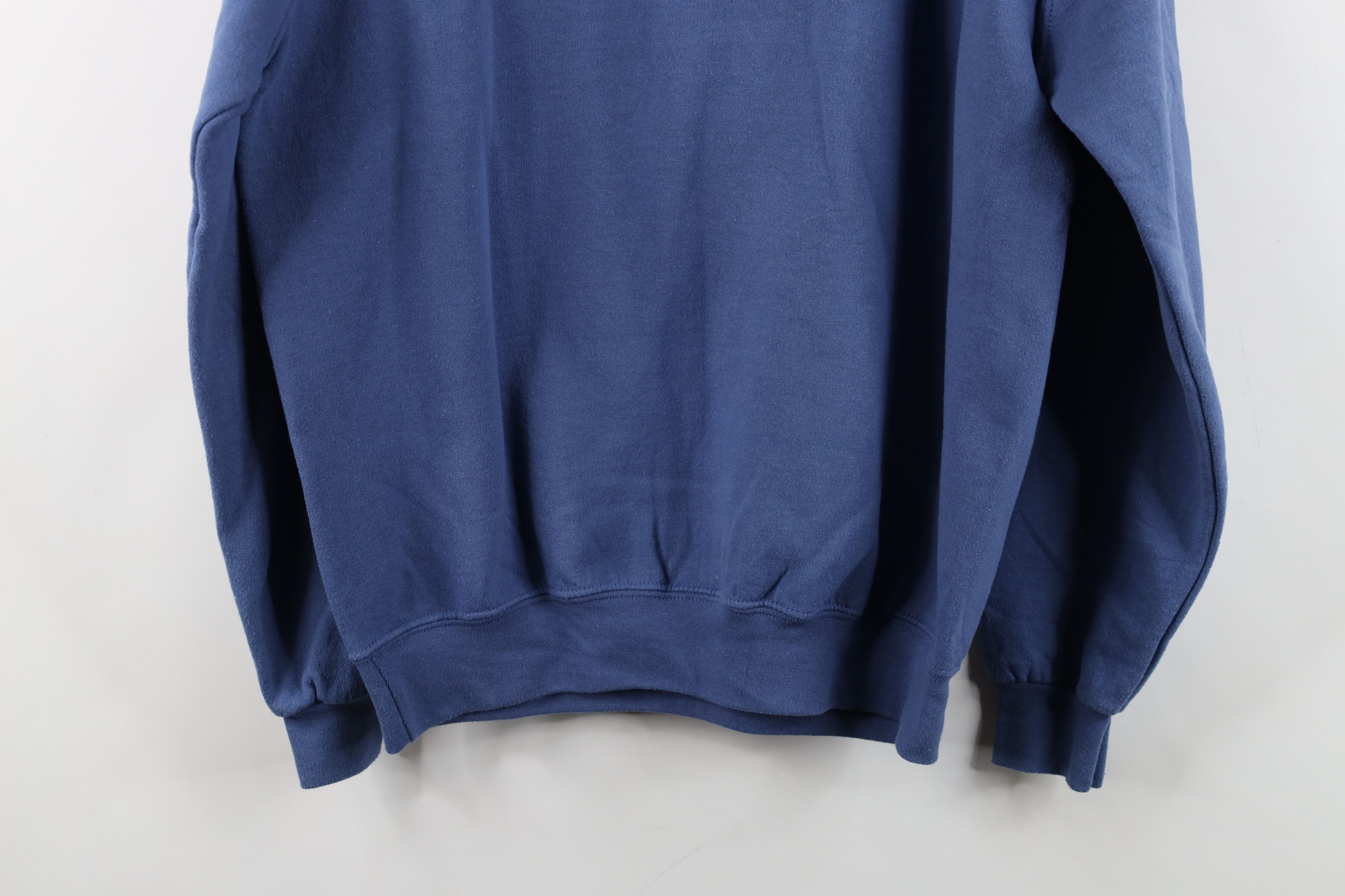 Vintage Vintage 90s Streetwear Nature Fall Leaf Sweatshirt Blue Size L / US 10 / IT 46 - 14 Thumbnail