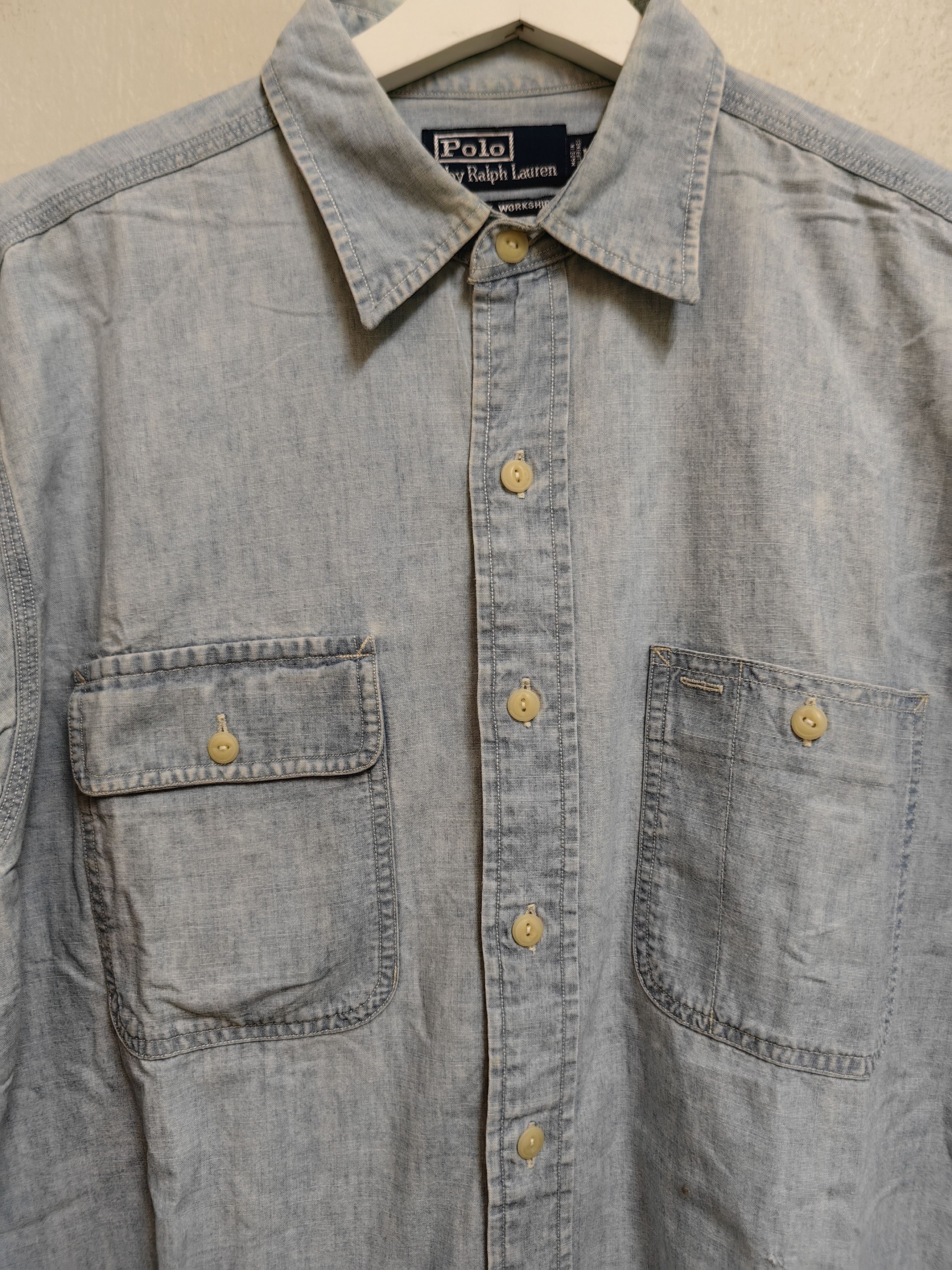 Polo Ralph Lauren × Vintage Polo by Ralph Lauren Dungaree Workshirt Size US XL / EU 56 / 4 - 2 Thumbnail