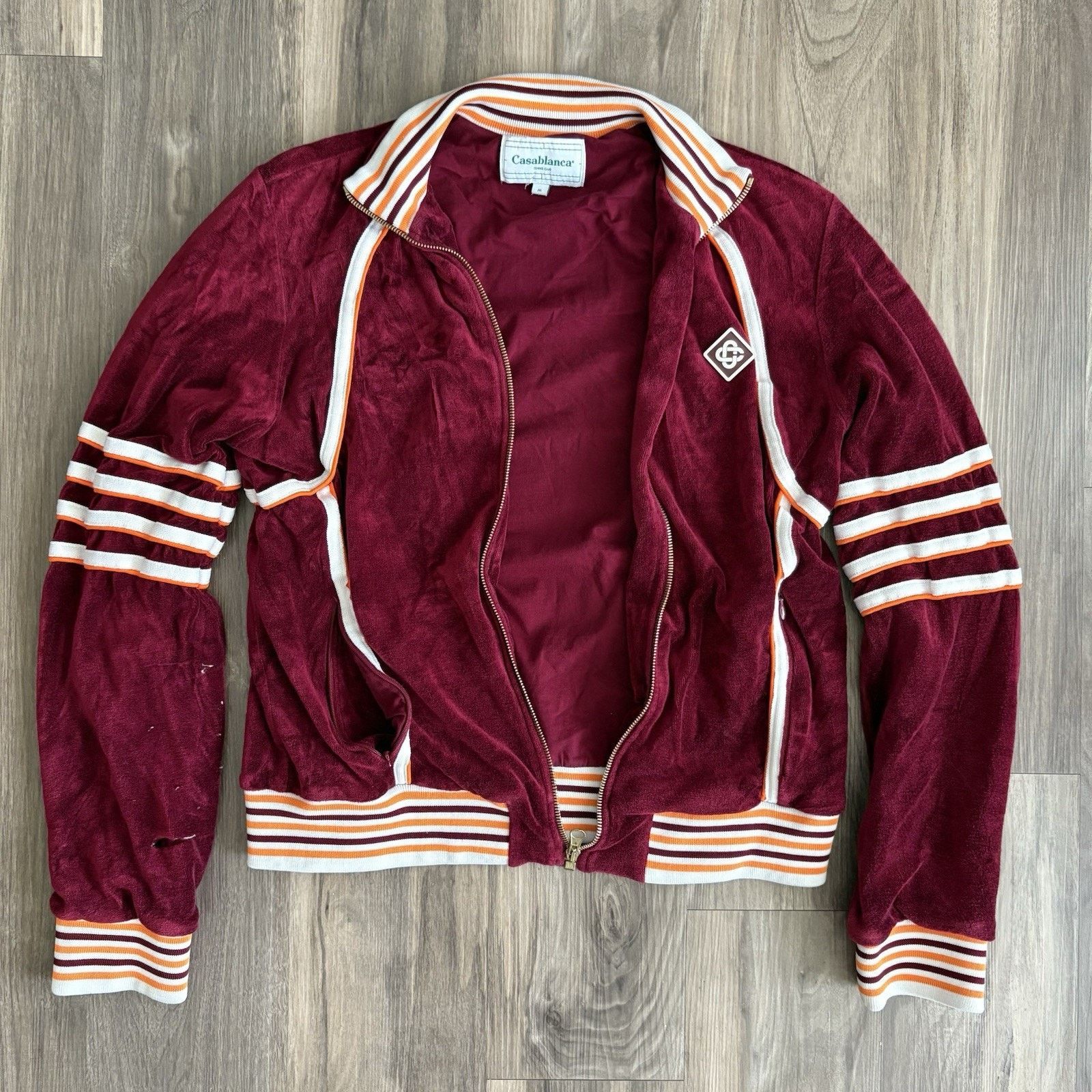 Casablanca Casablanca Tennis Club Velour Racing Track Jacket Size S Size US S / EU 44-46 / 1 - 1 Thumbnail