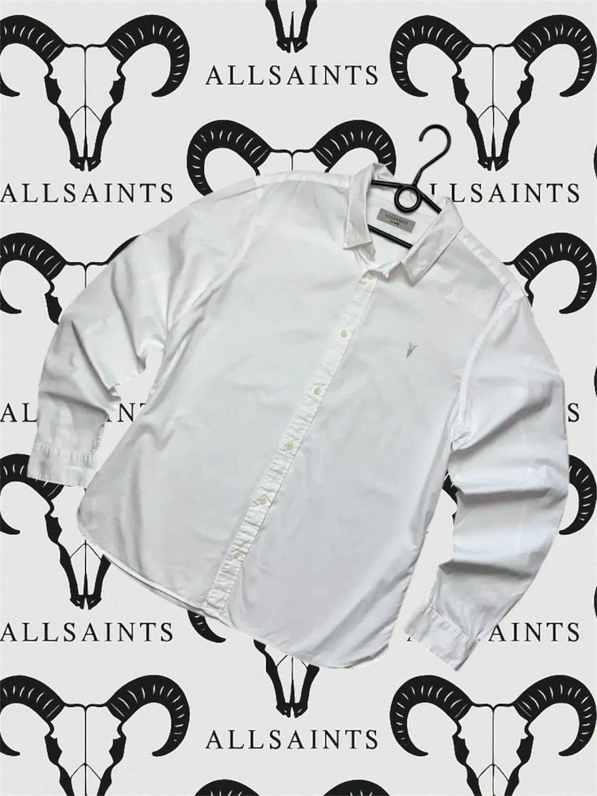 Allsaints Allsaints shirt logo size XL white rare Size US XL / EU 56 / 4 - 1 Thumbnail