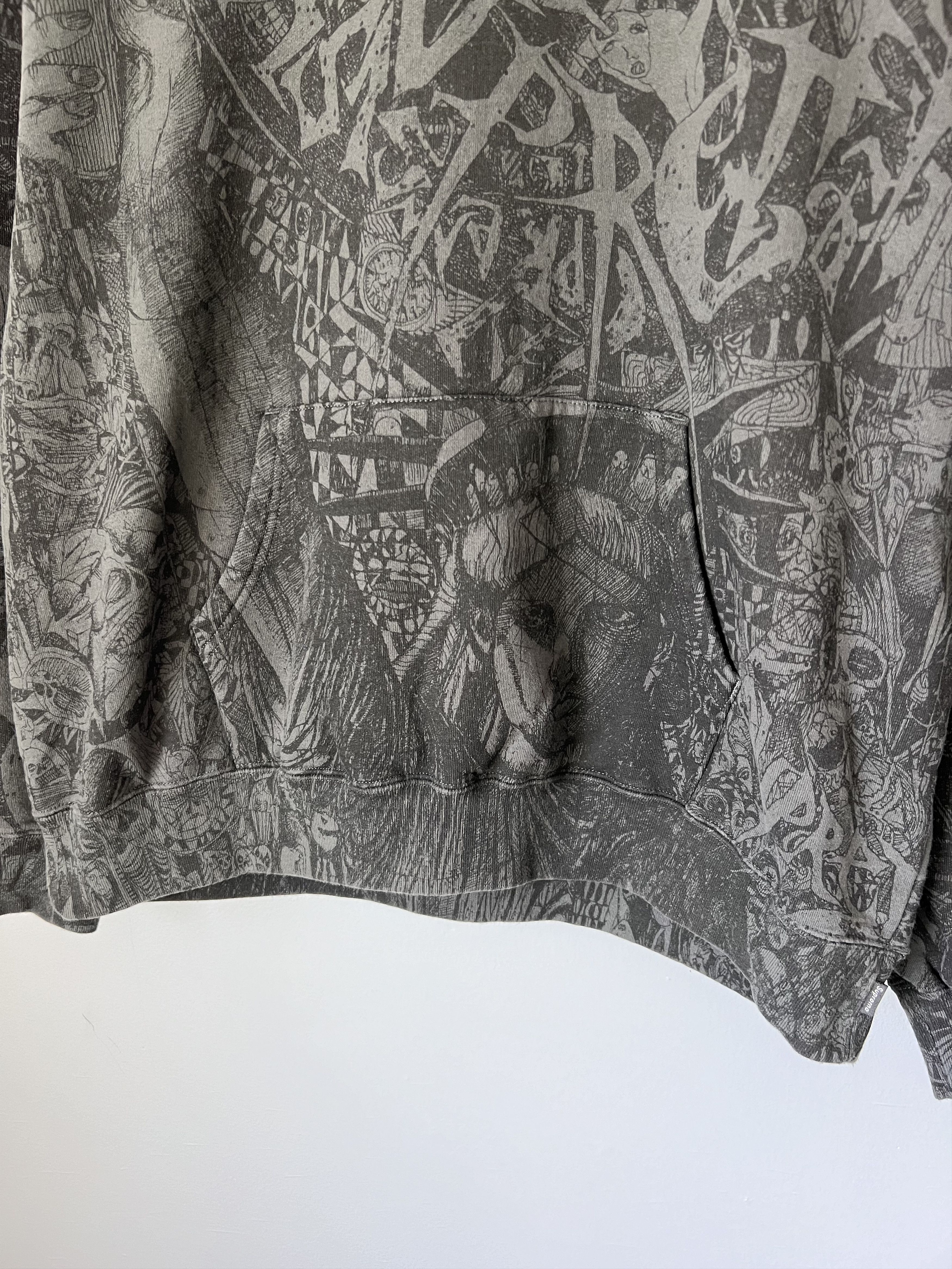 Supreme Supreme Liberty Hooded Sweatshirt in Washed Black Size US XL / EU 56 / 4 - 3 Thumbnail