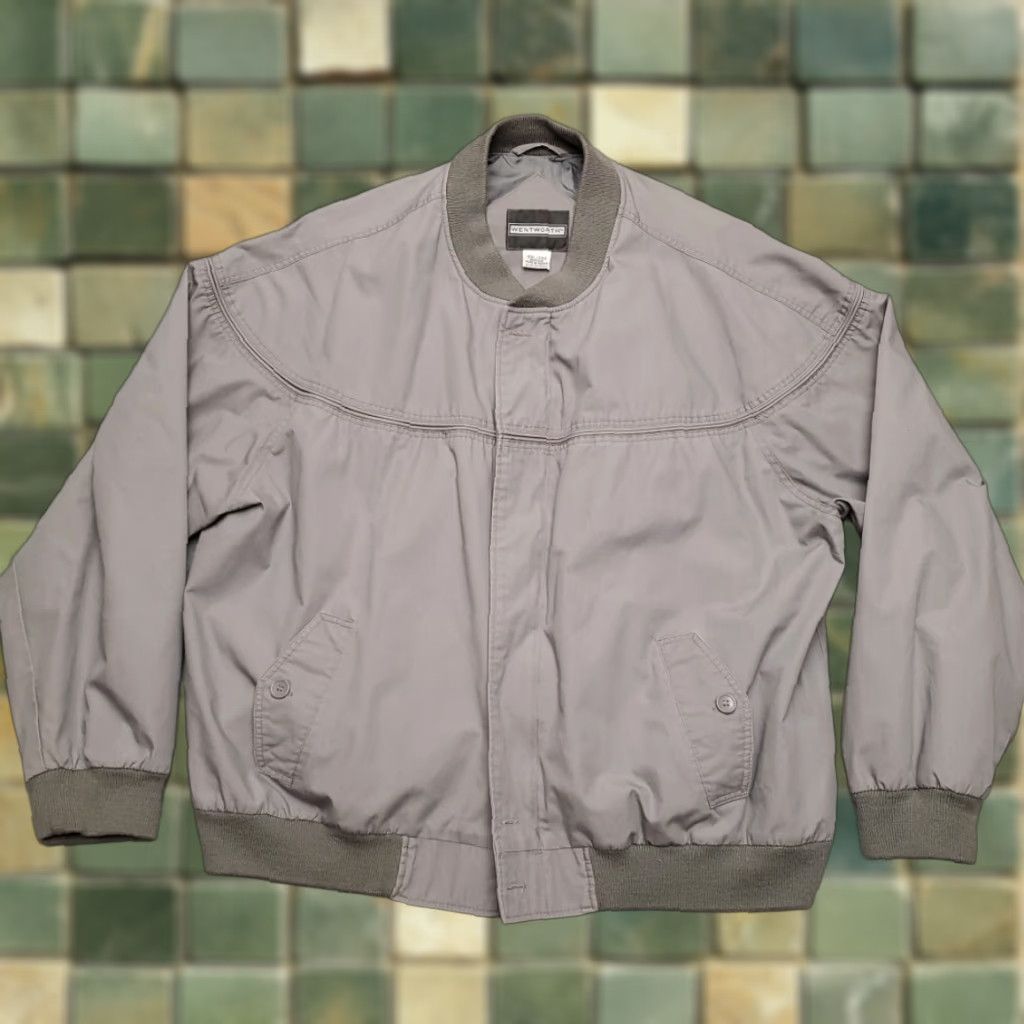 Vintage VINTAGE Wentworth Bomber Jacket Mens 2XL Gray Poplin Outdoor Read Size US XXL / EU 58 / 5 - 1 Thumbnail