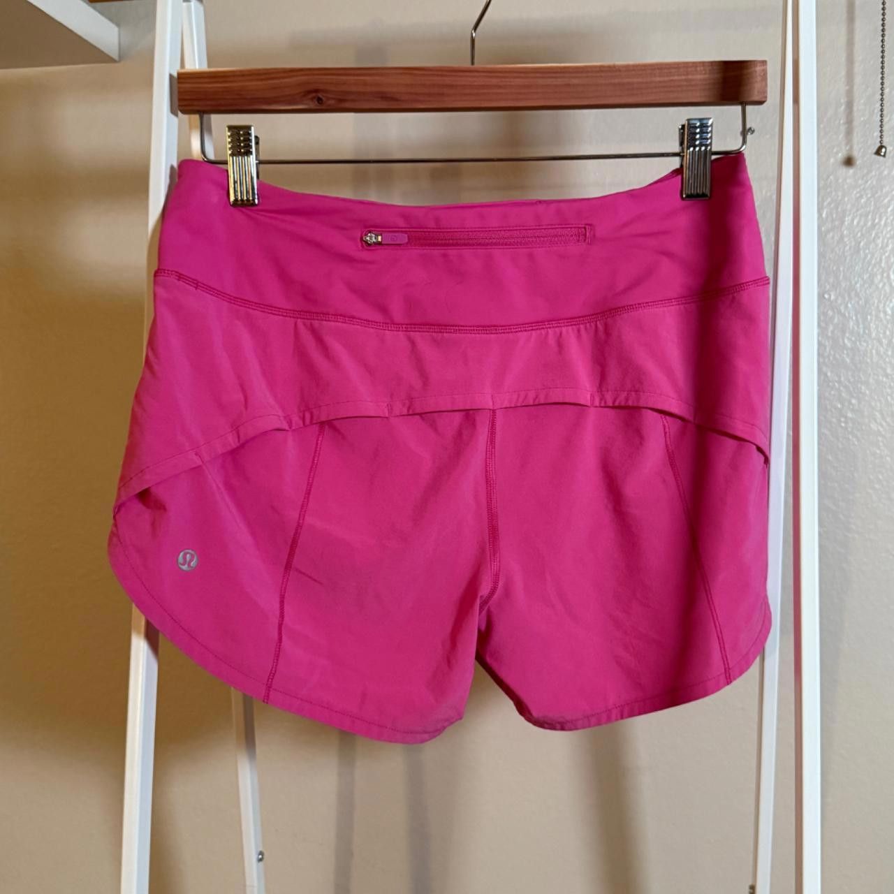 Designer LULULEMON hot pink shorts Size 28" / US 6 / IT 42 - 2 Thumbnail